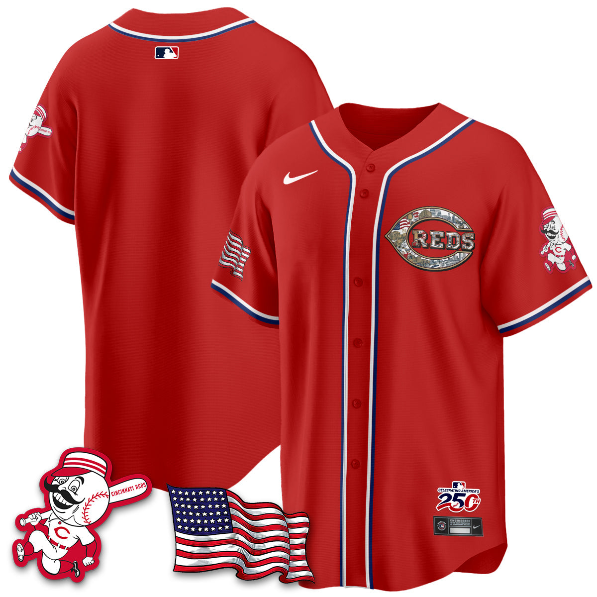 CIN 2026 Independence Day USA Vapor Limited Jersey - Stitched