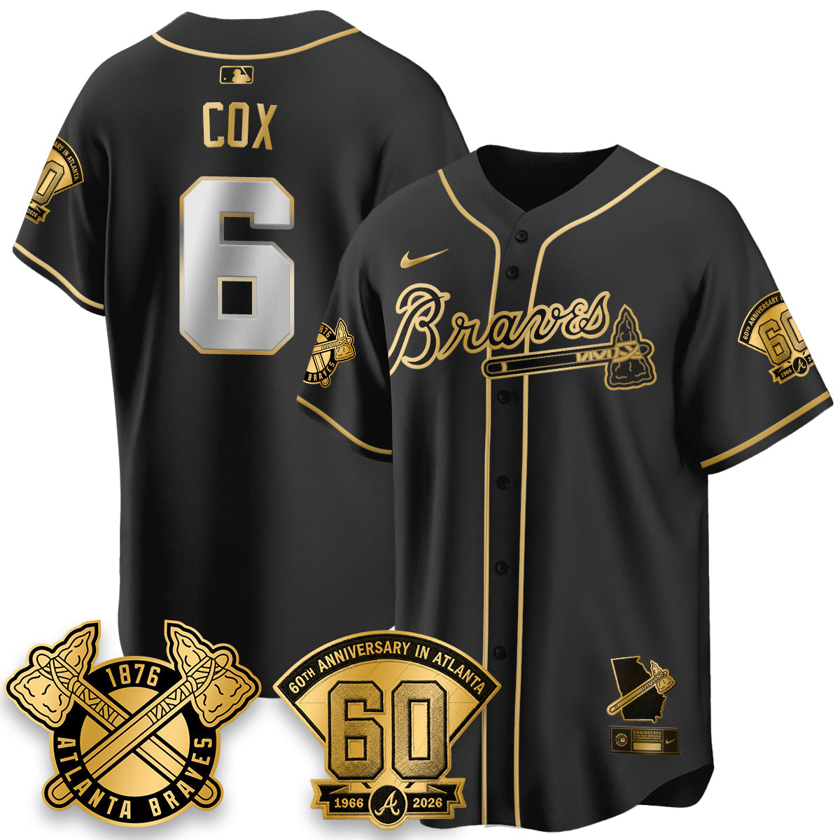 ATL 60th Anniversary Special Edition Vapor Limited Jersey - Stitched