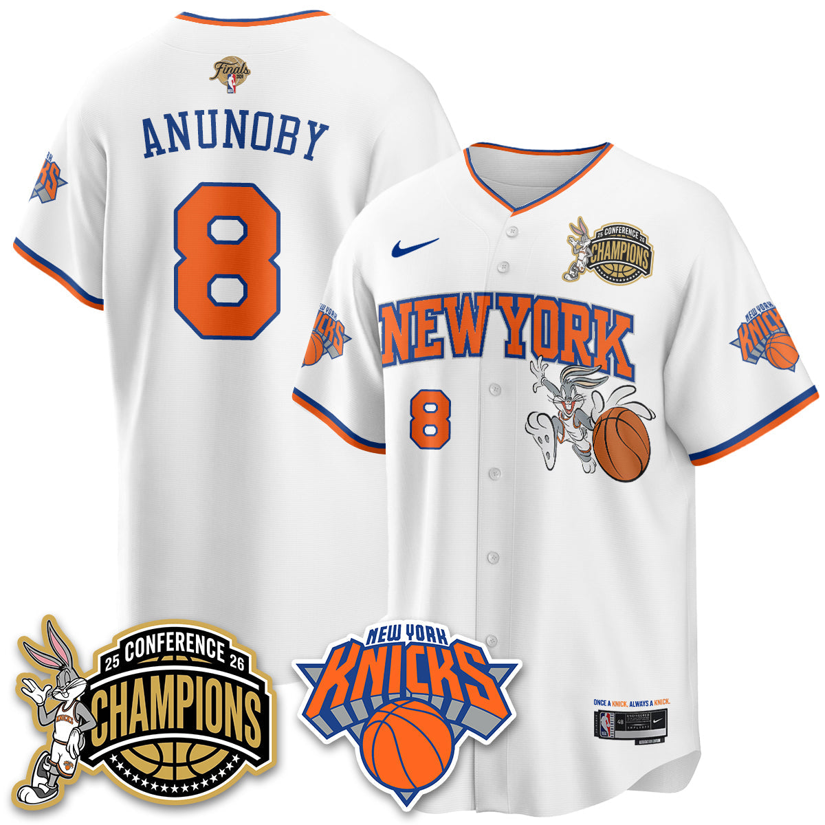 NYK 2026 Basketball  Finals x Bunny Vapor Jersey V2- Stitched