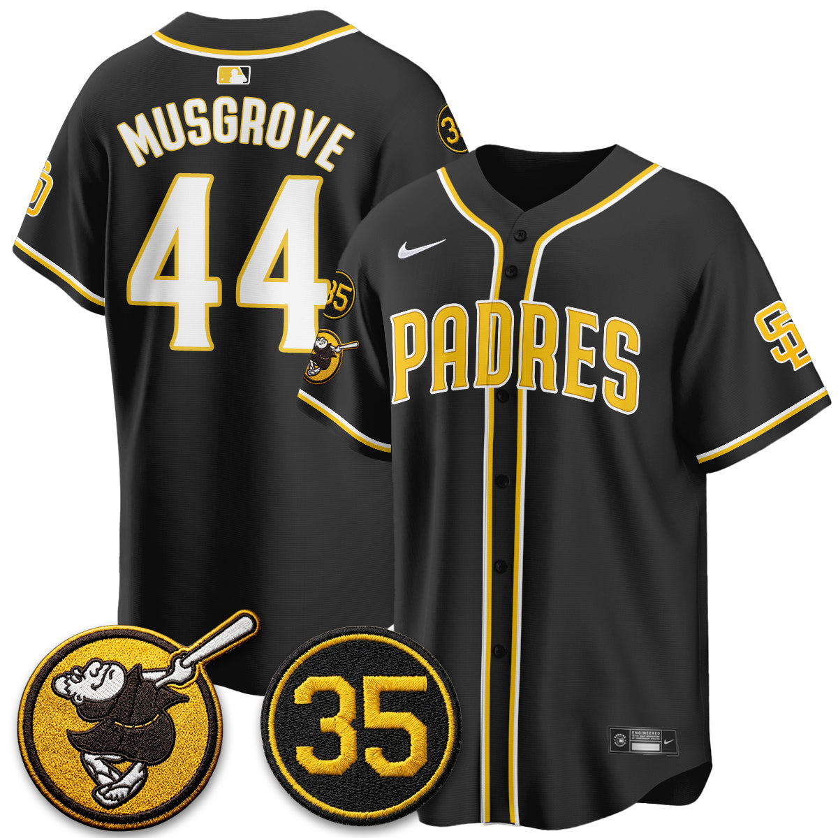 SD 2026 Black Out Style Limited Vapor Jersey - Stitched