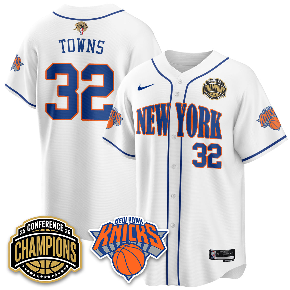 NYK 2026 Basketball  Finals Vapor City Edition Jersey V2- Stitched