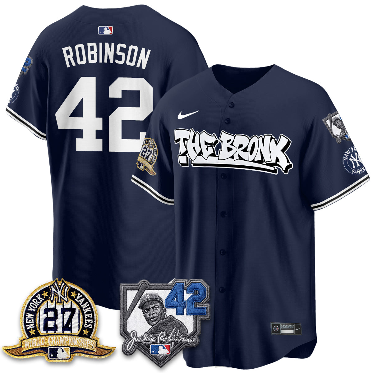 NYY The Bronx 2026 Jackie Robinson Day Vapor Limited Jersey - Stitched