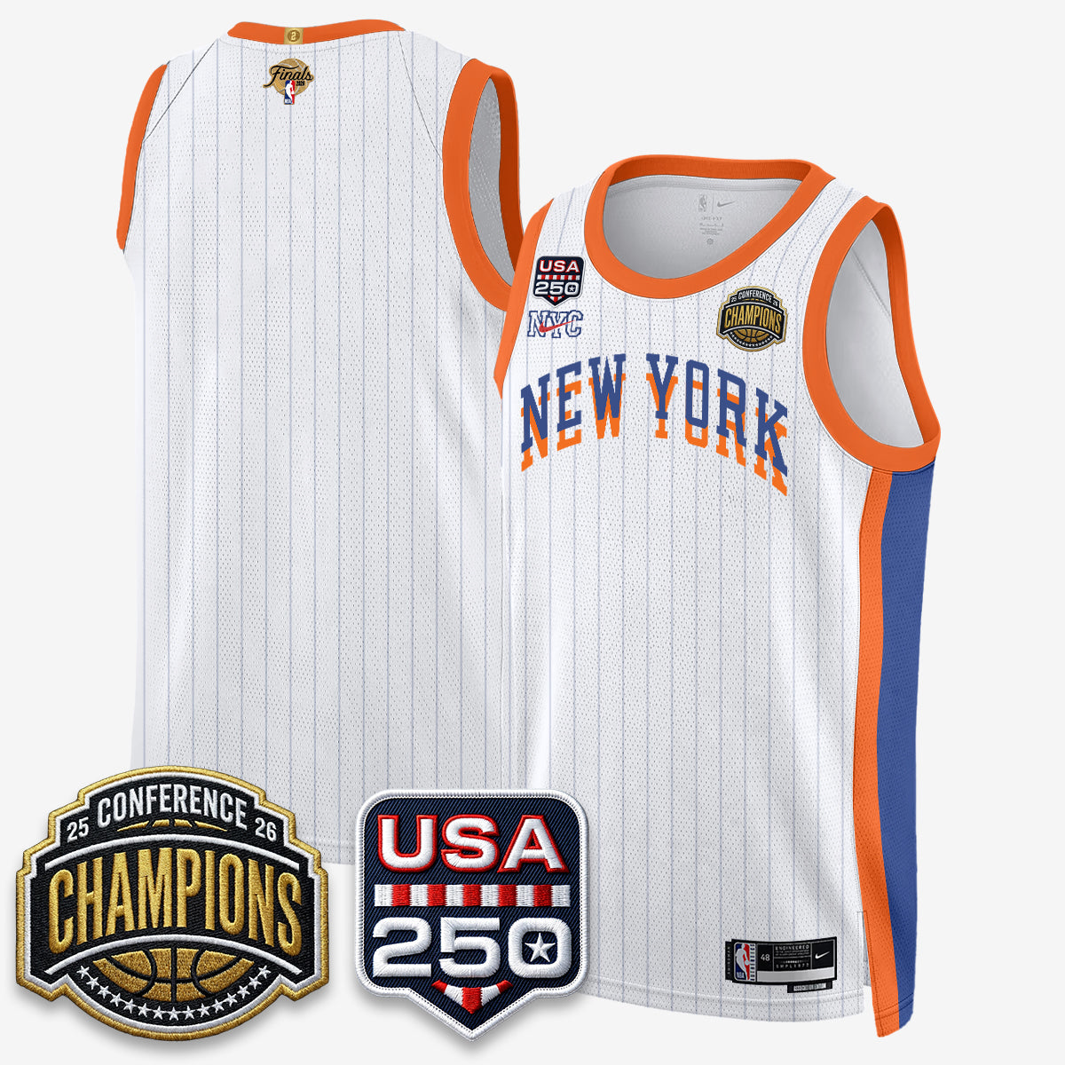 NYK 2026 Basketball  Eastern Conference Champions City Edition Jersey V2- Stitched