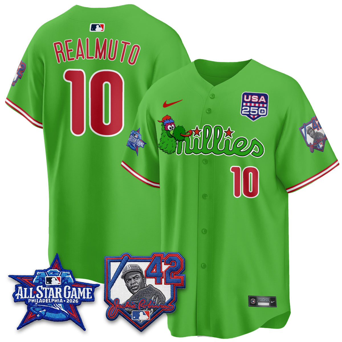 PHI Phanatic 2026 New Era & 250th USA Vapor Limited Jersey - All Star Game - Stitched