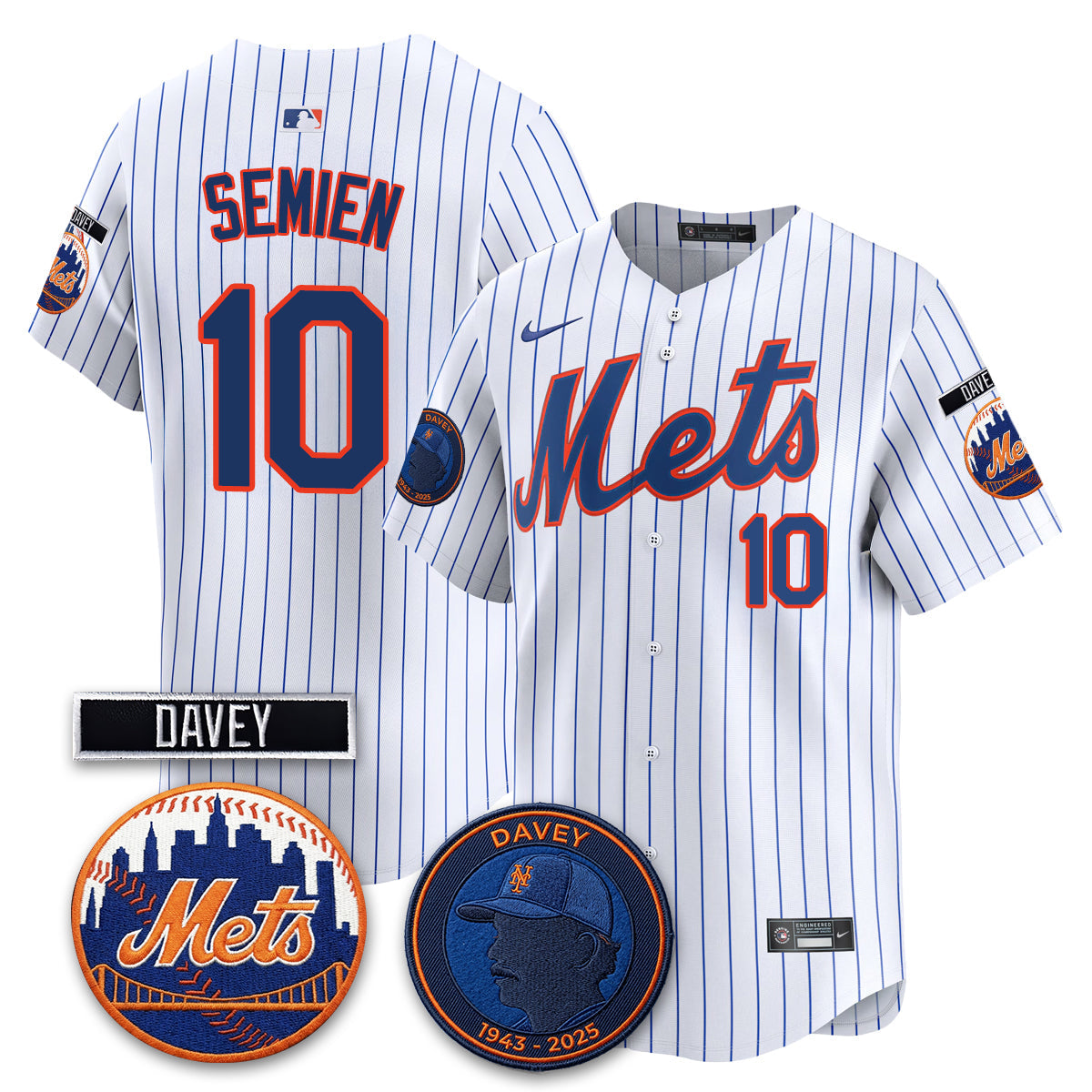 NYM 2026 Davey Johnson In Memoriam Vapor Limited Jersey - Stitched