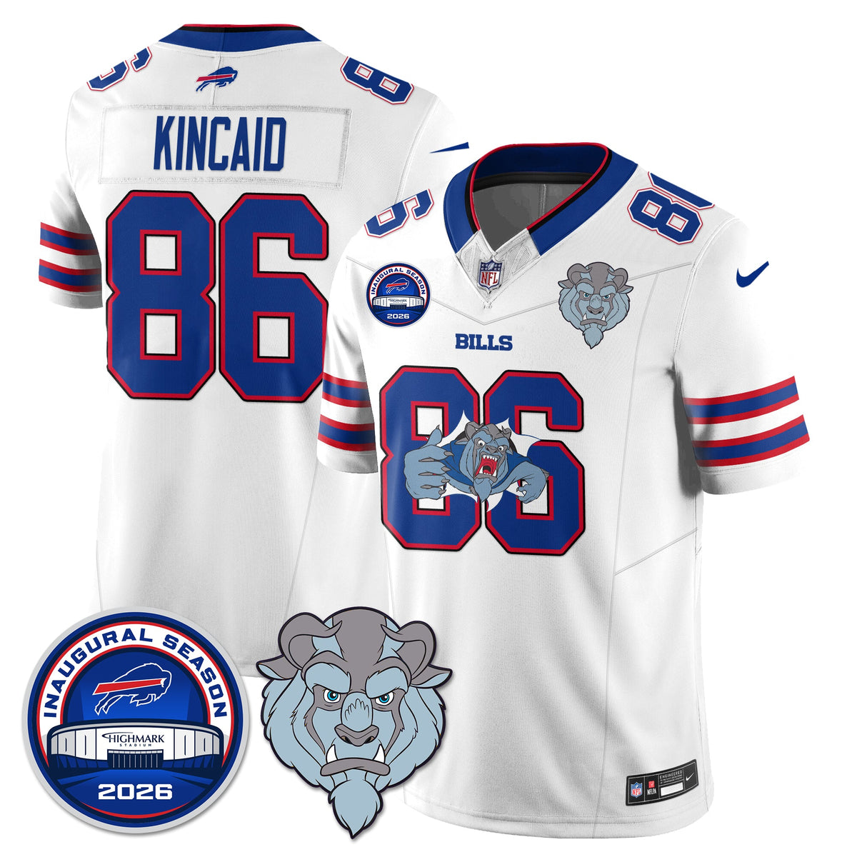 BUF x Hairy Blue Beast Edition Vapor Jersey - Stitched