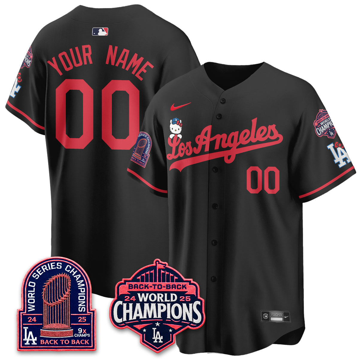 LAD x Hello Kitty Night 2026 Vapor Custom Jersey - Stitched - V2
