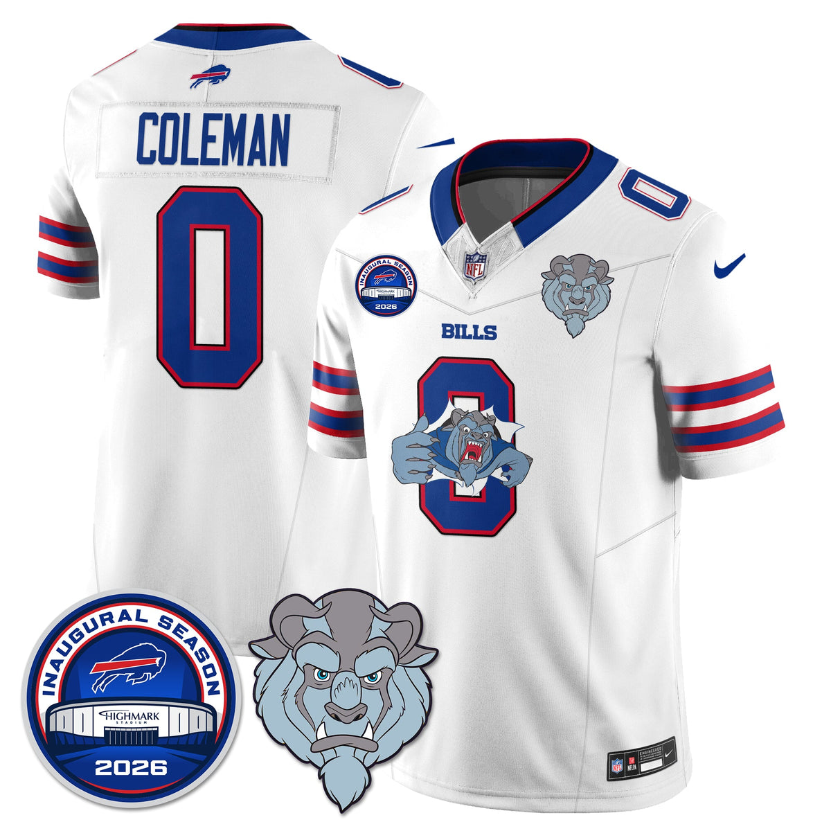 BUF x Hairy Blue Beast Edition Vapor Jersey - Stitched