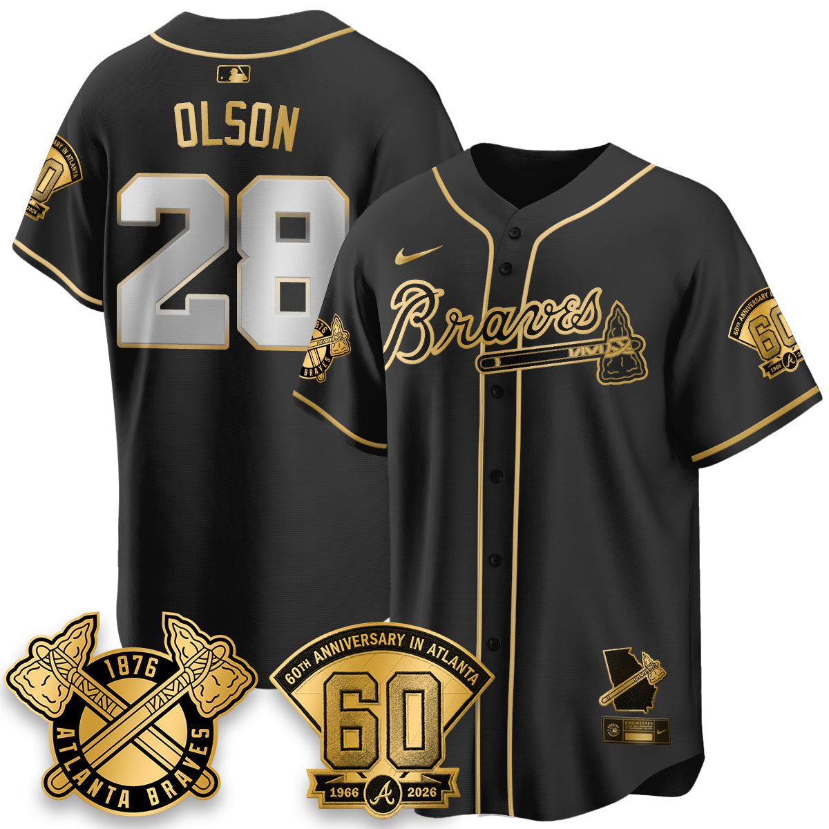 ATL 60th Anniversary Special Edition Vapor Limited Jersey - Stitched