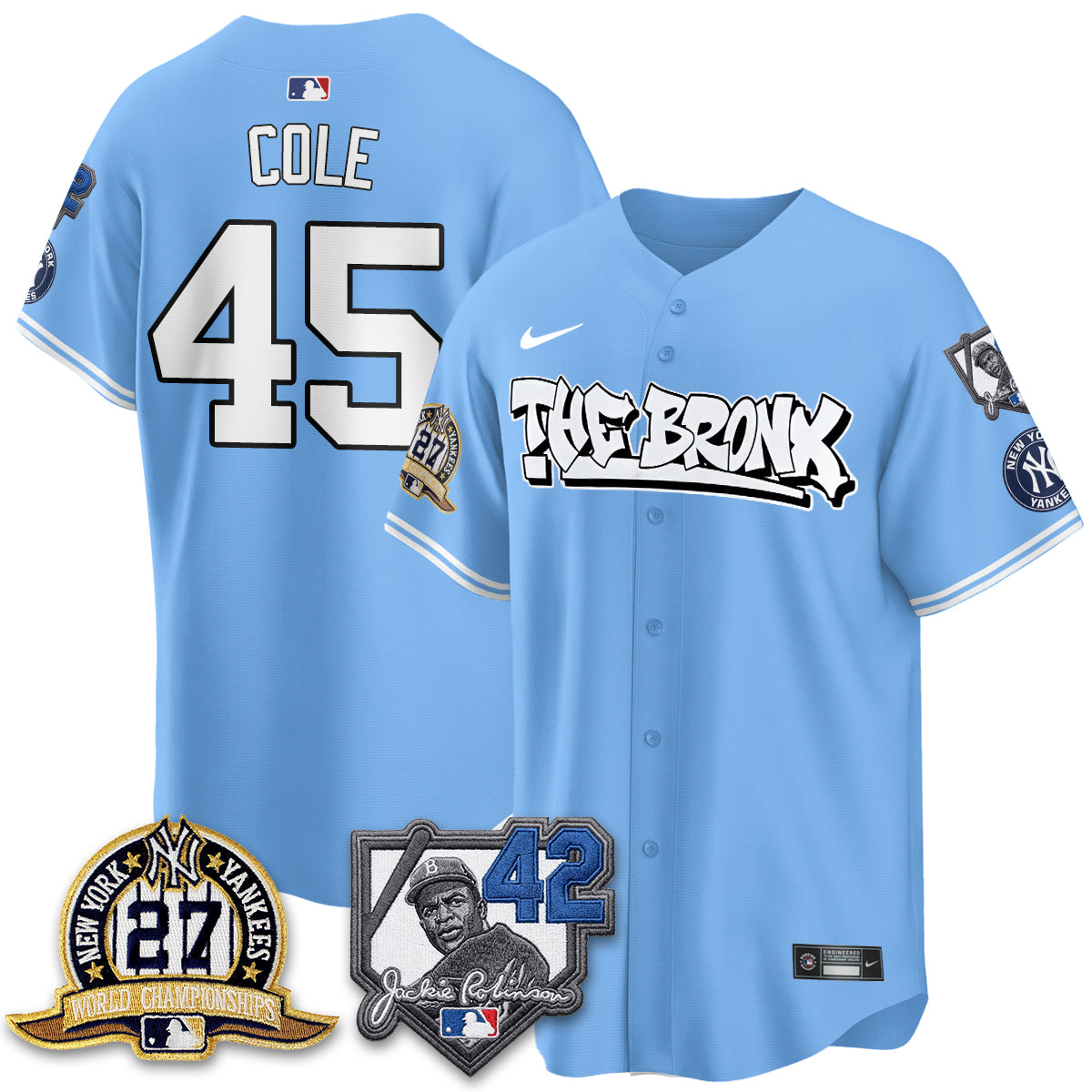 NYY The Bronx 2026 Jackie Robinson Day Vapor Limited Jersey - Stitched