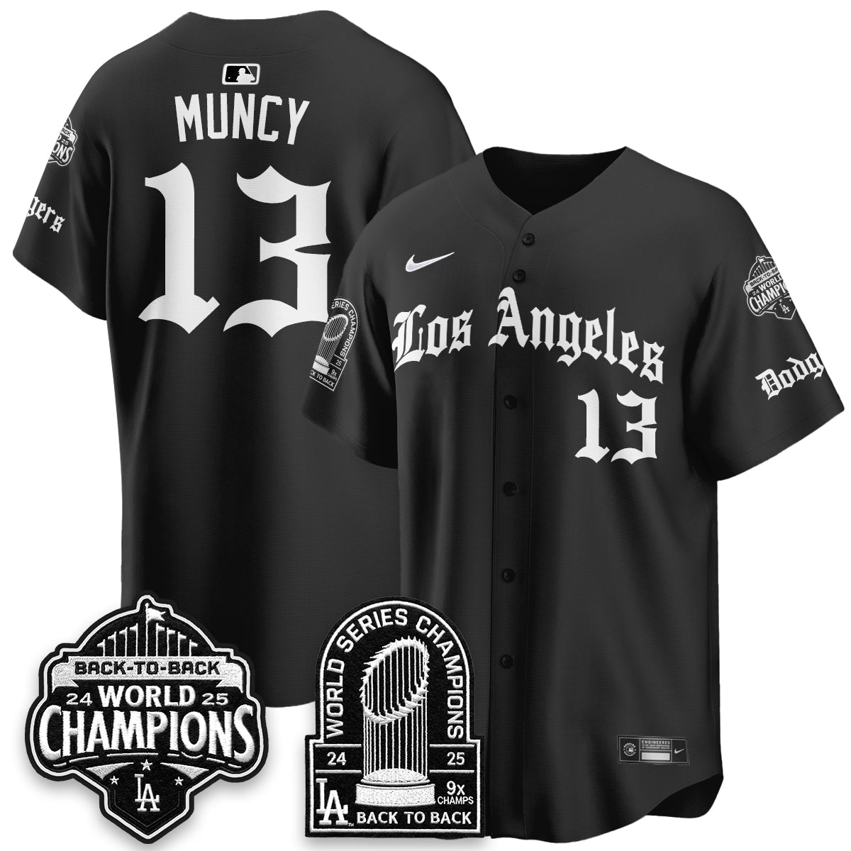 LAD WS Champions Back 2 Back Patch Vapor Premier Limited Gothic Edition Jersey - Stitched