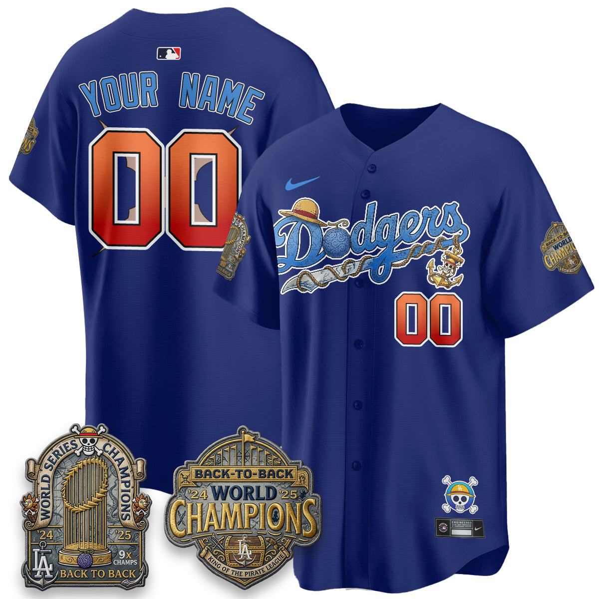 LAD x OP Japanese Cartoon Vapor Limited Custom Jersey - Stitched