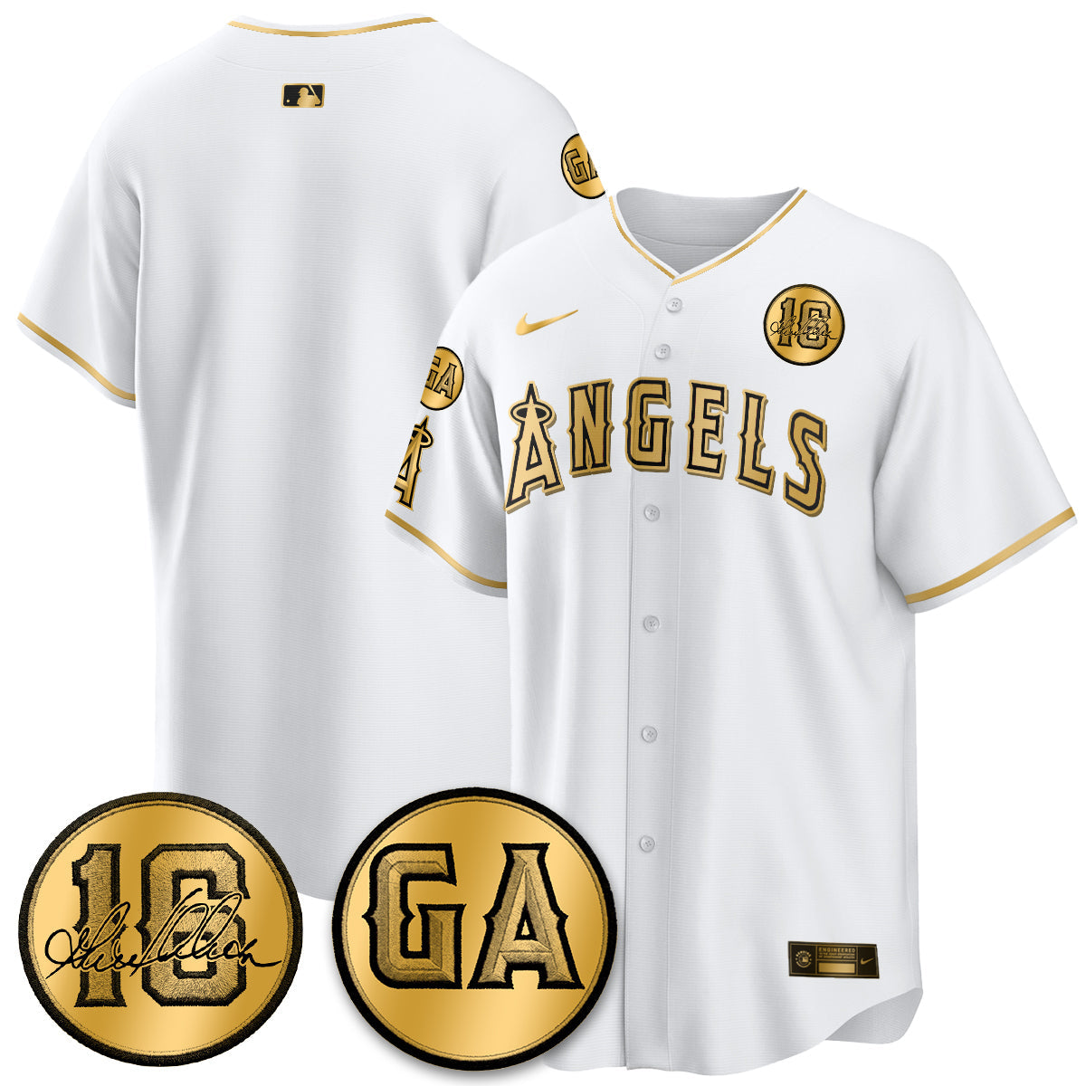 LAA Garret Anderson Tribute Patch Vapor Jersey - Stitched V2