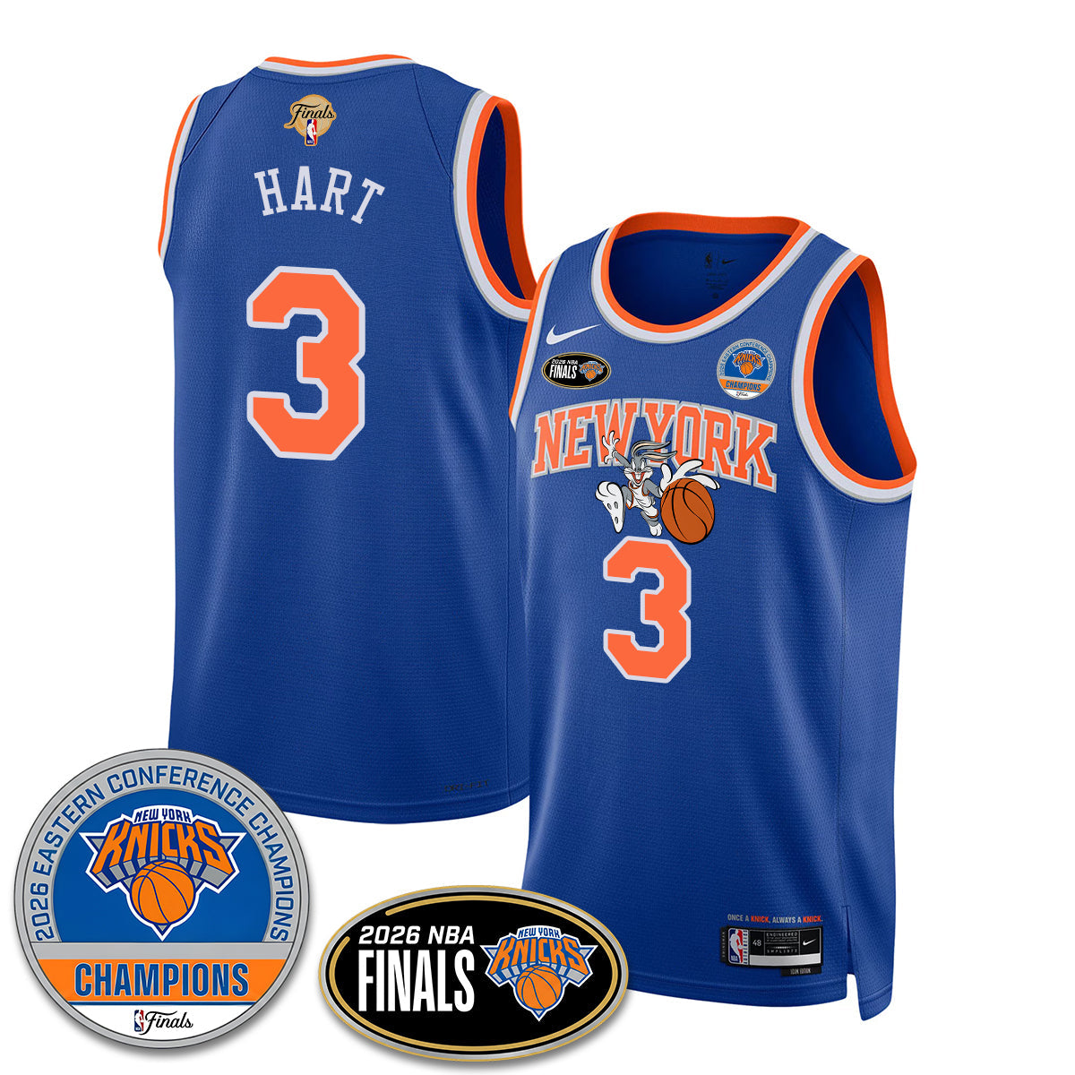 NYK 2026 Basketball  Eastern Conference Champions x Bunny Vapor Jersey - Stitched