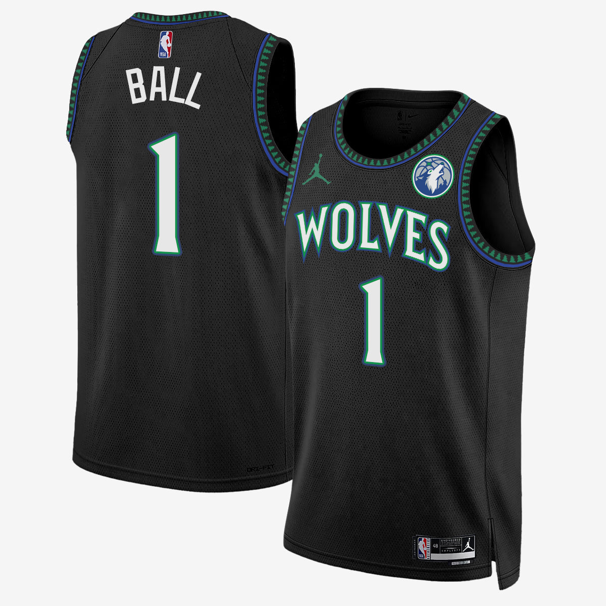 MIN #1 of Minnesota LaMelo Ball Jersey - Stitched