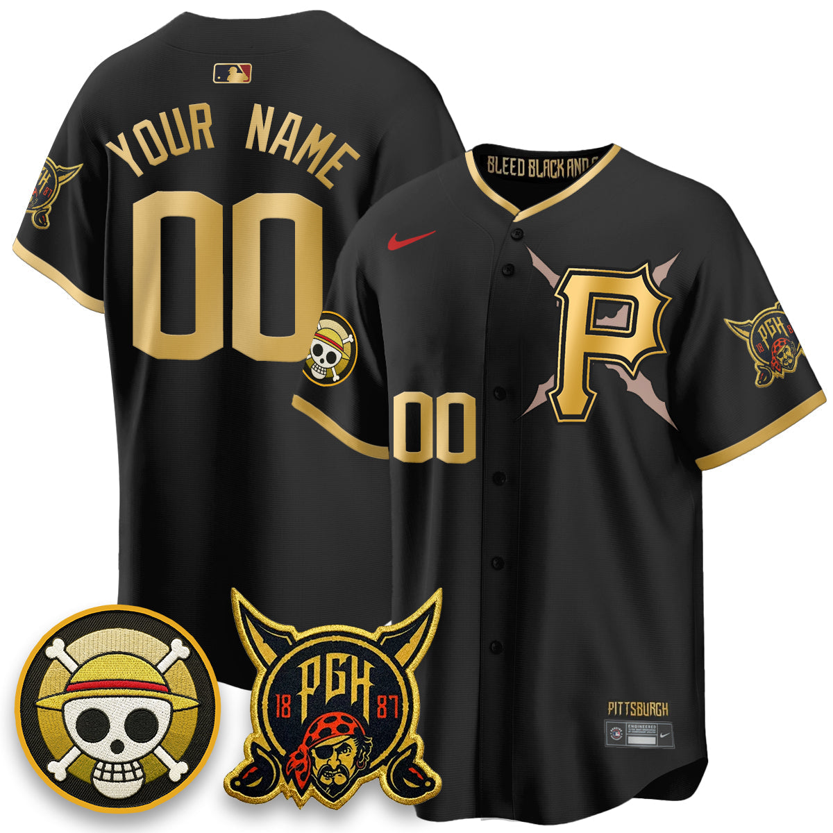 PIT 2026 City Connect x OP Vapor Limited Custom Jersey - Stitched