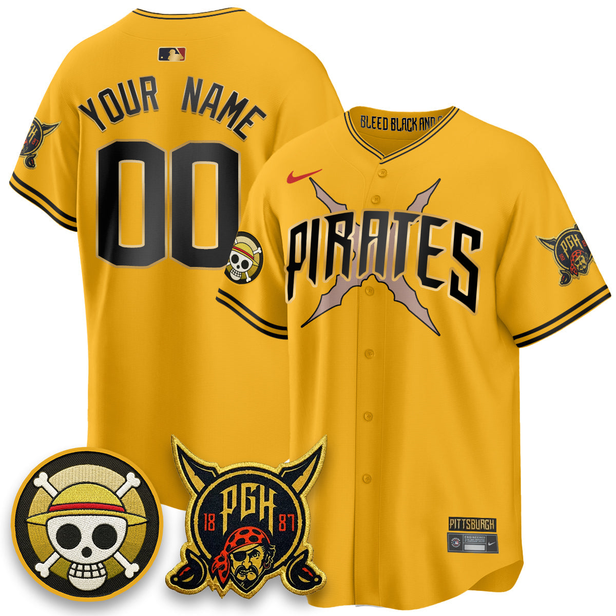 PIT 2026 City Connect x OP Vapor Limited Custom Jersey - Stitched