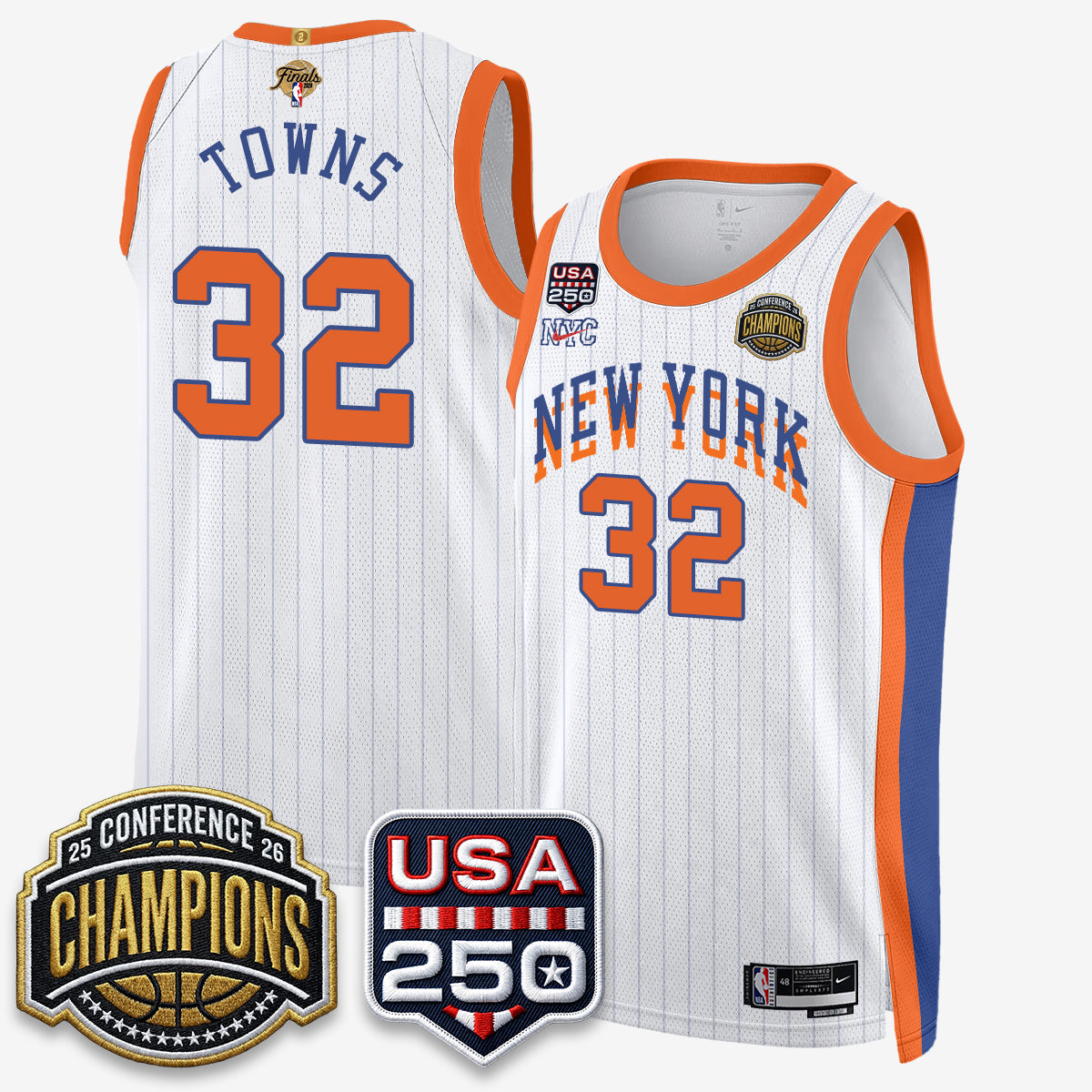 NYK 2026 Basketball  Eastern Conference Champions City Edition Jersey V2- Stitched