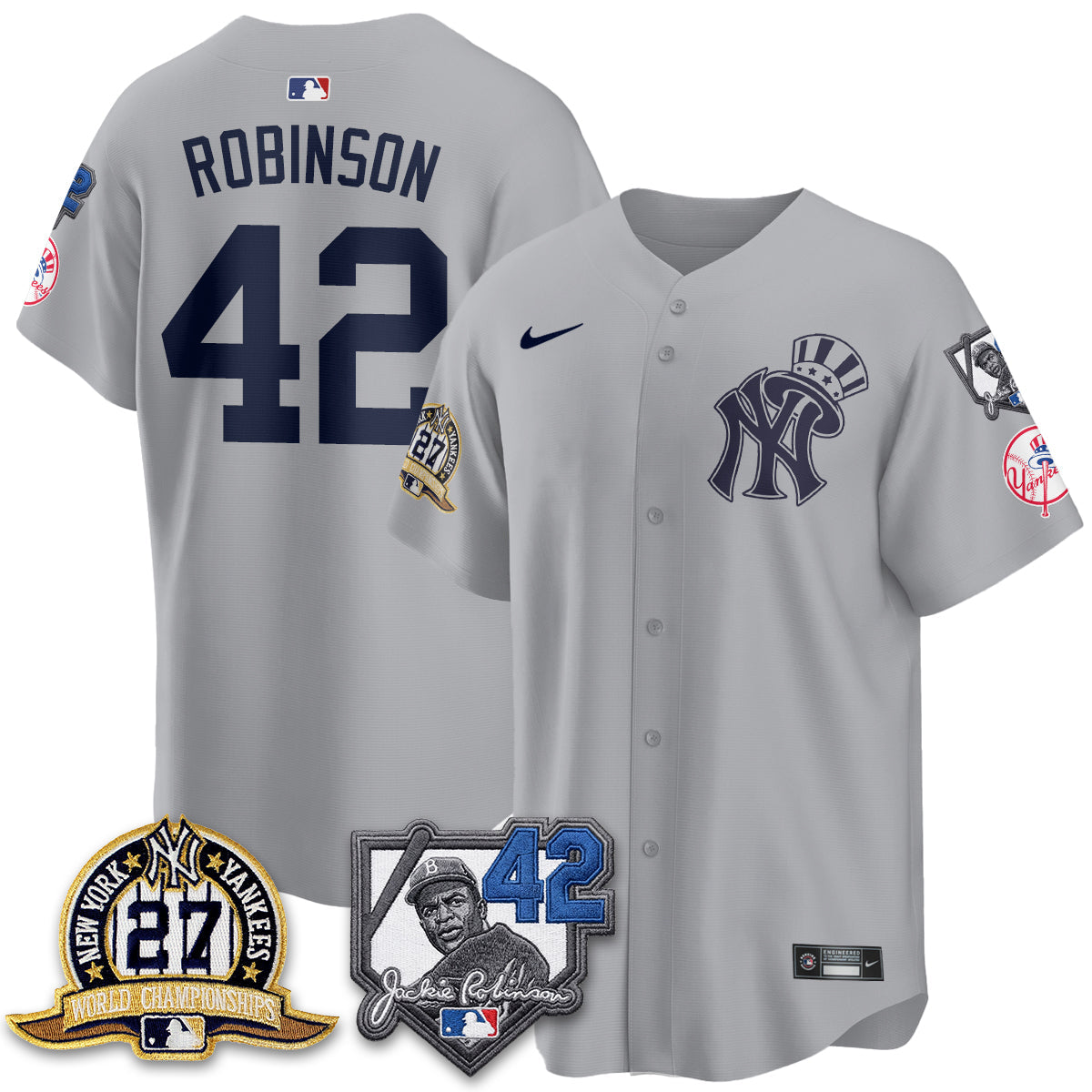 NYY 2026 Jackie Robinson Day Vapor Limited Gold Edition Jersey - Stitched - V2