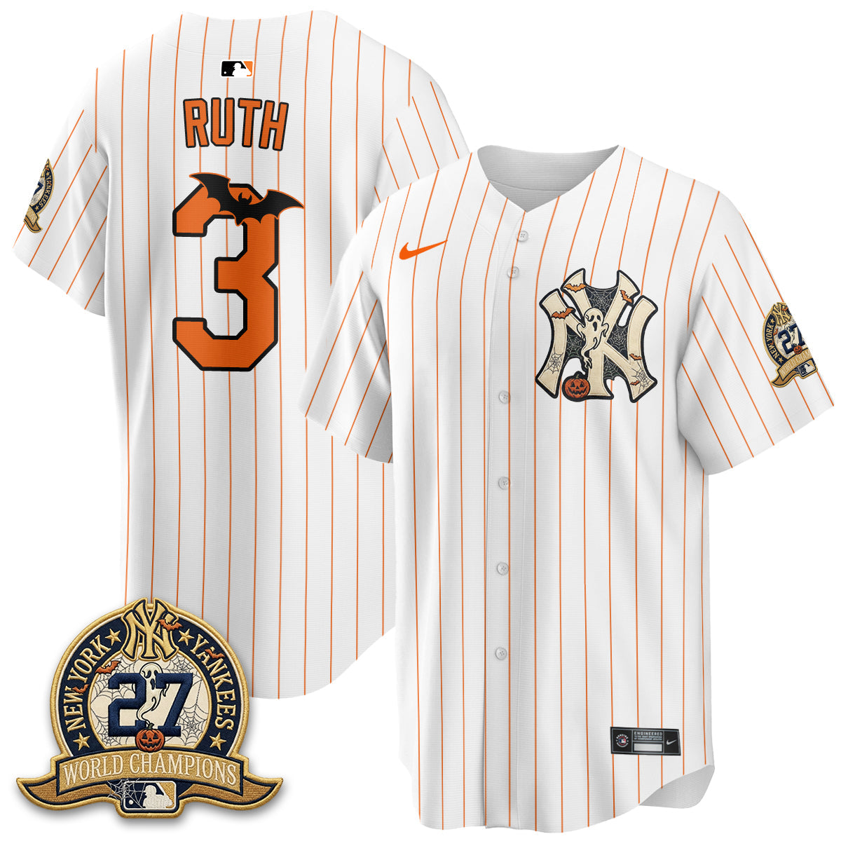 NYY Halloween 2026 Vapor Limited Jersey - Stitched