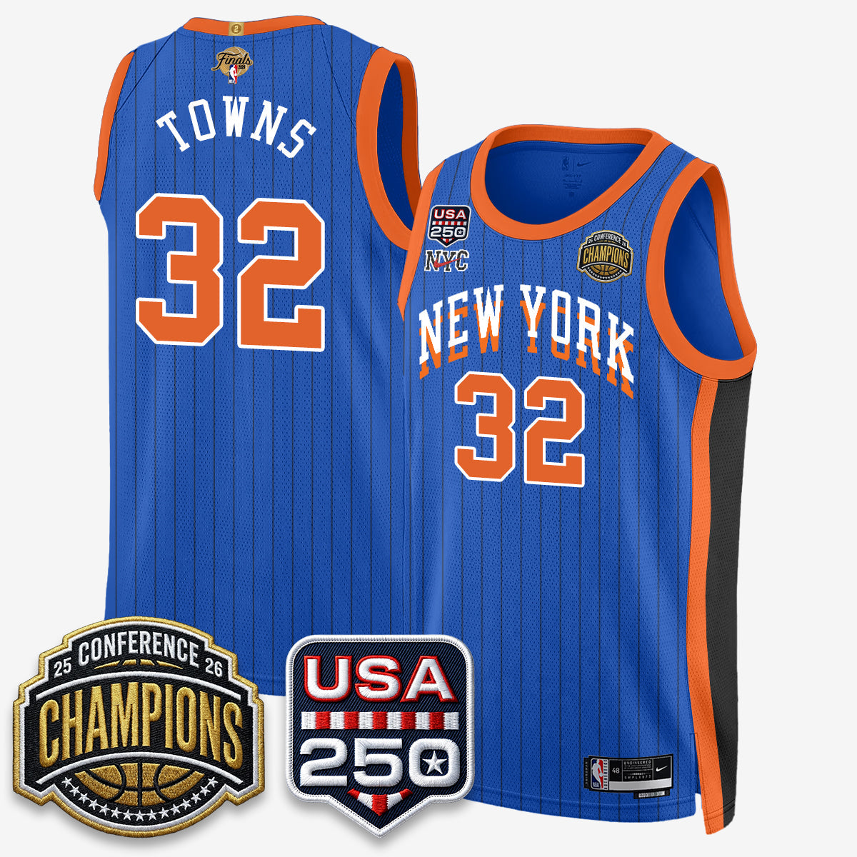 NYK 2026 Basketball  Eastern Conference Champions City Edition Jersey V2- Stitched