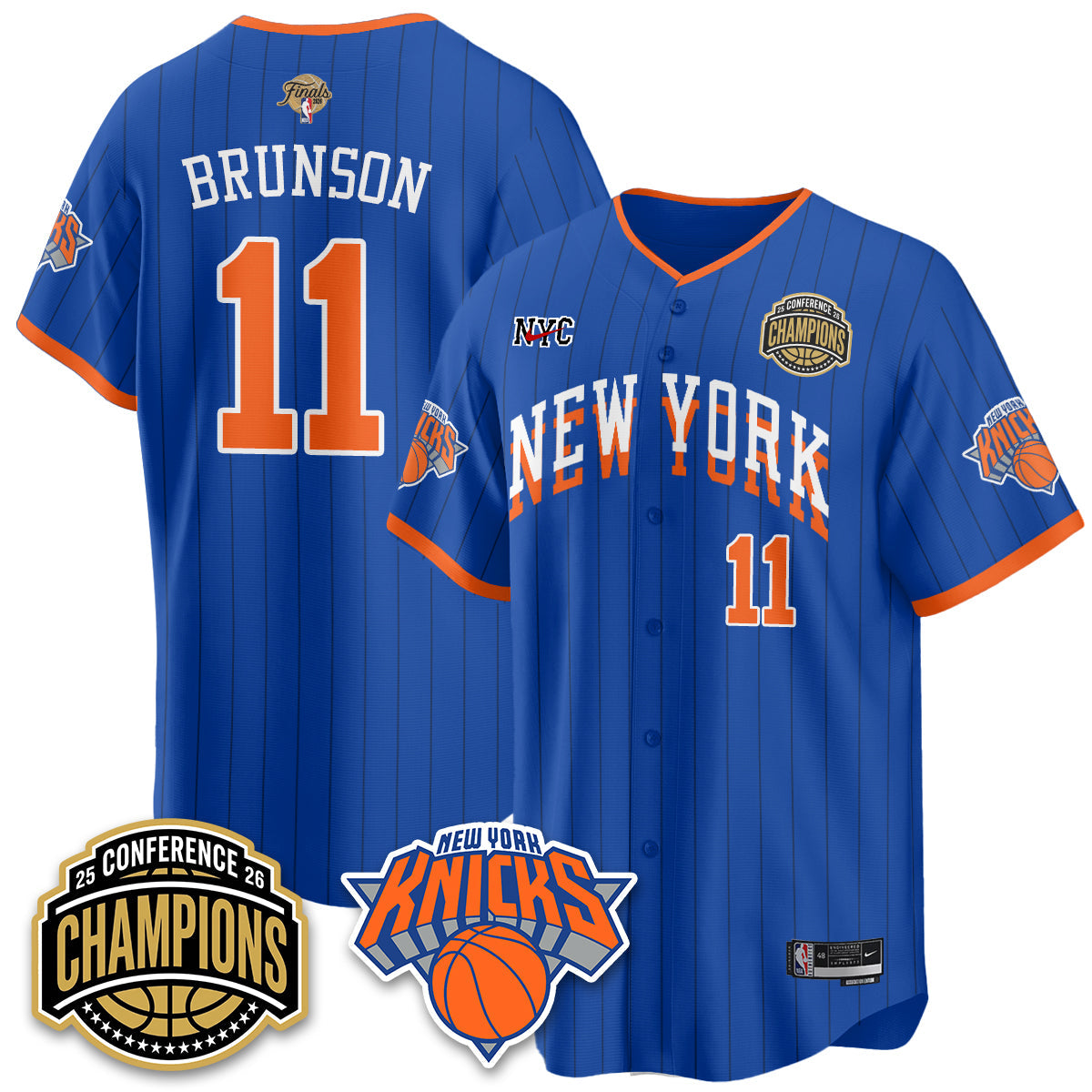 NYK 2026 Basketball  Finals Vapor City Edition Jersey V2- Stitched