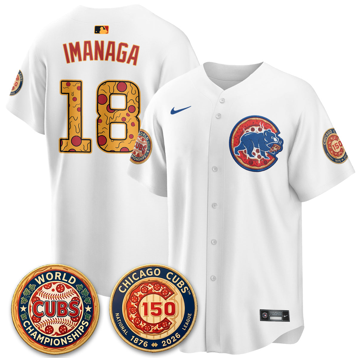 CHC Deep Dish Pizza Vapor Limited Jersey - Stitched