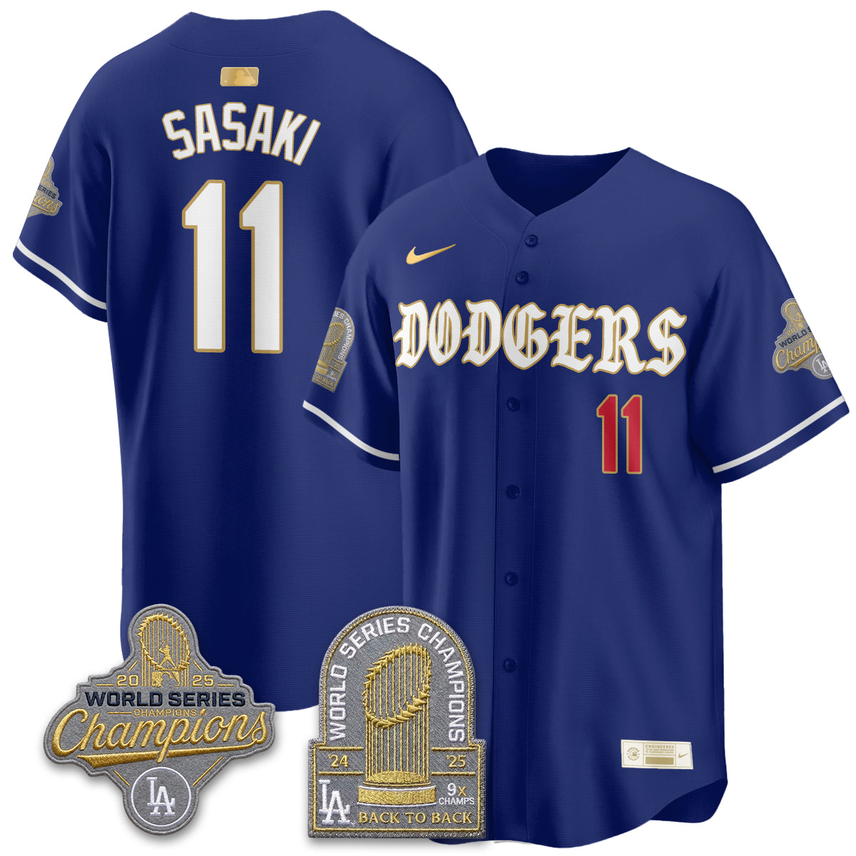 LAD Vapor Limited Jersey - Back to Back 9x Champs - Stitched