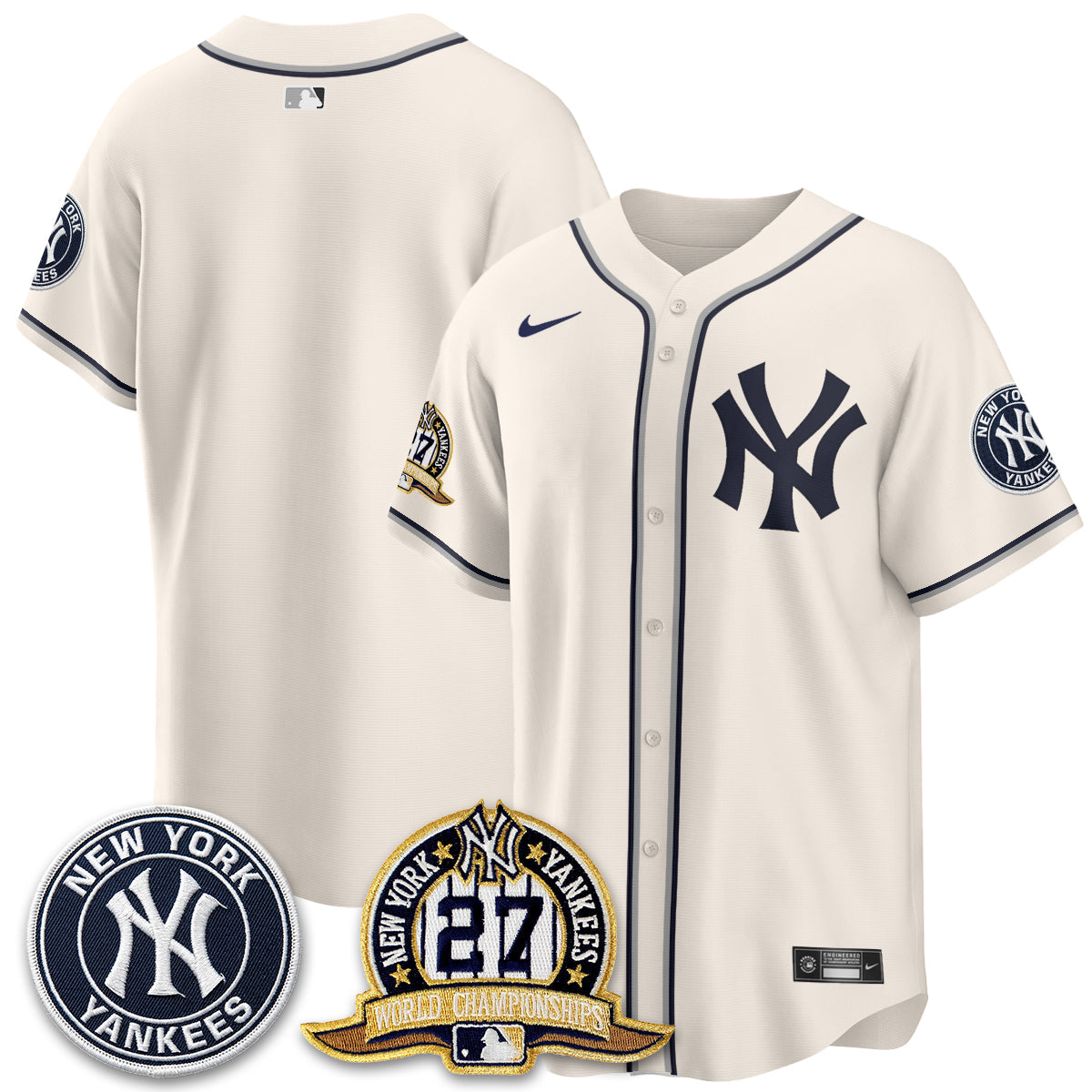 NYY 2026 Black Out Style Vapor Limited Jersey - Stitched