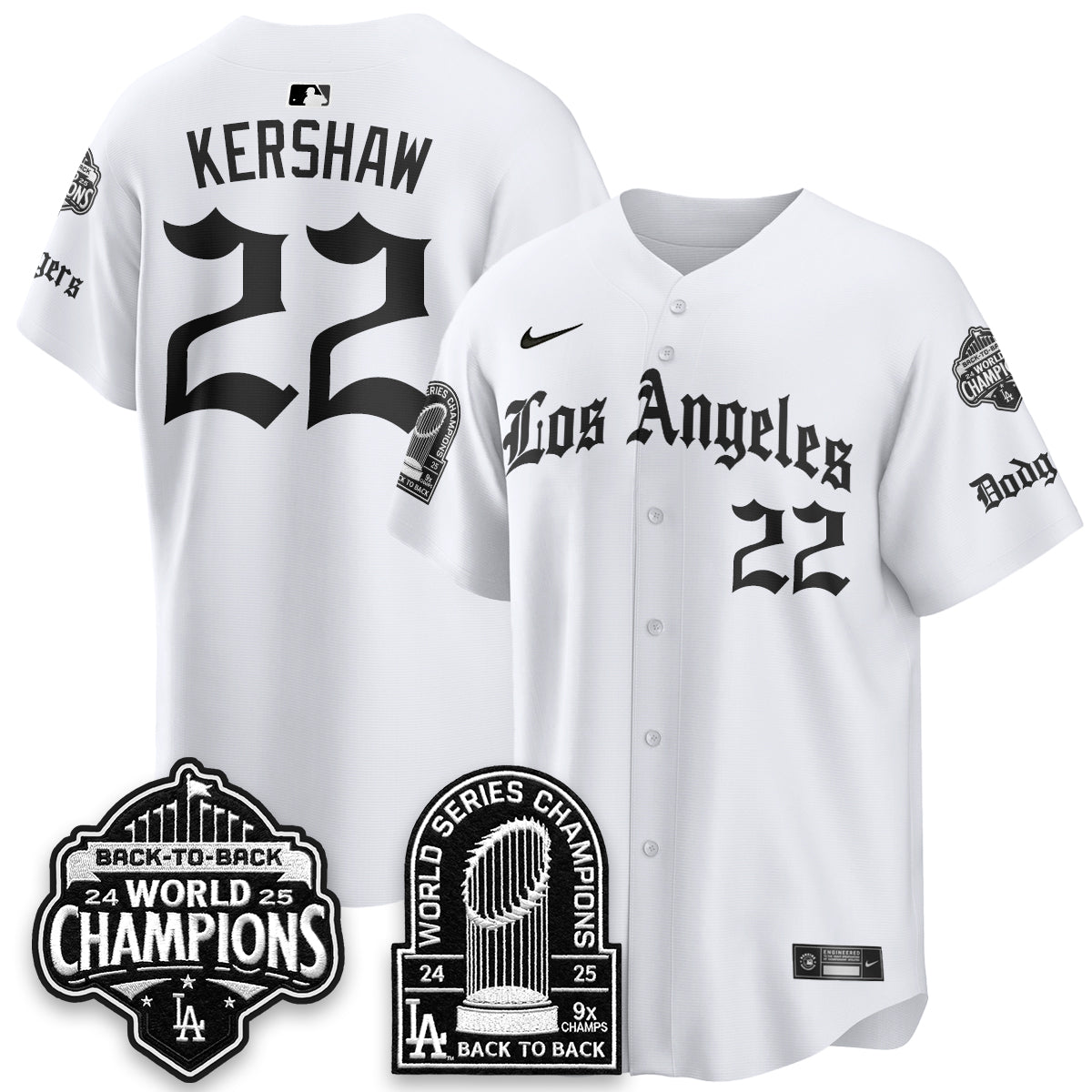 LAD WS Champions Back 2 Back Patch Vapor Premier Limited Gothic Edition Jersey - Stitched