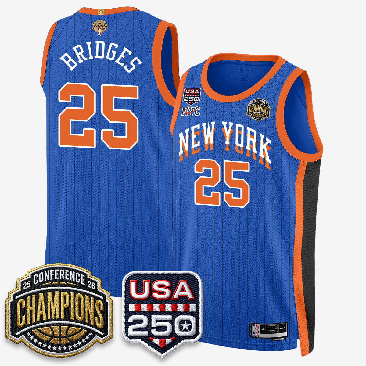 NYK 2026 Basketball  Eastern Conference Champions City Edition Jersey V2- Stitched