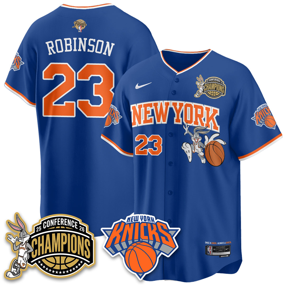 NYK 2026 Basketball  Finals x Bunny Vapor Jersey V2- Stitched