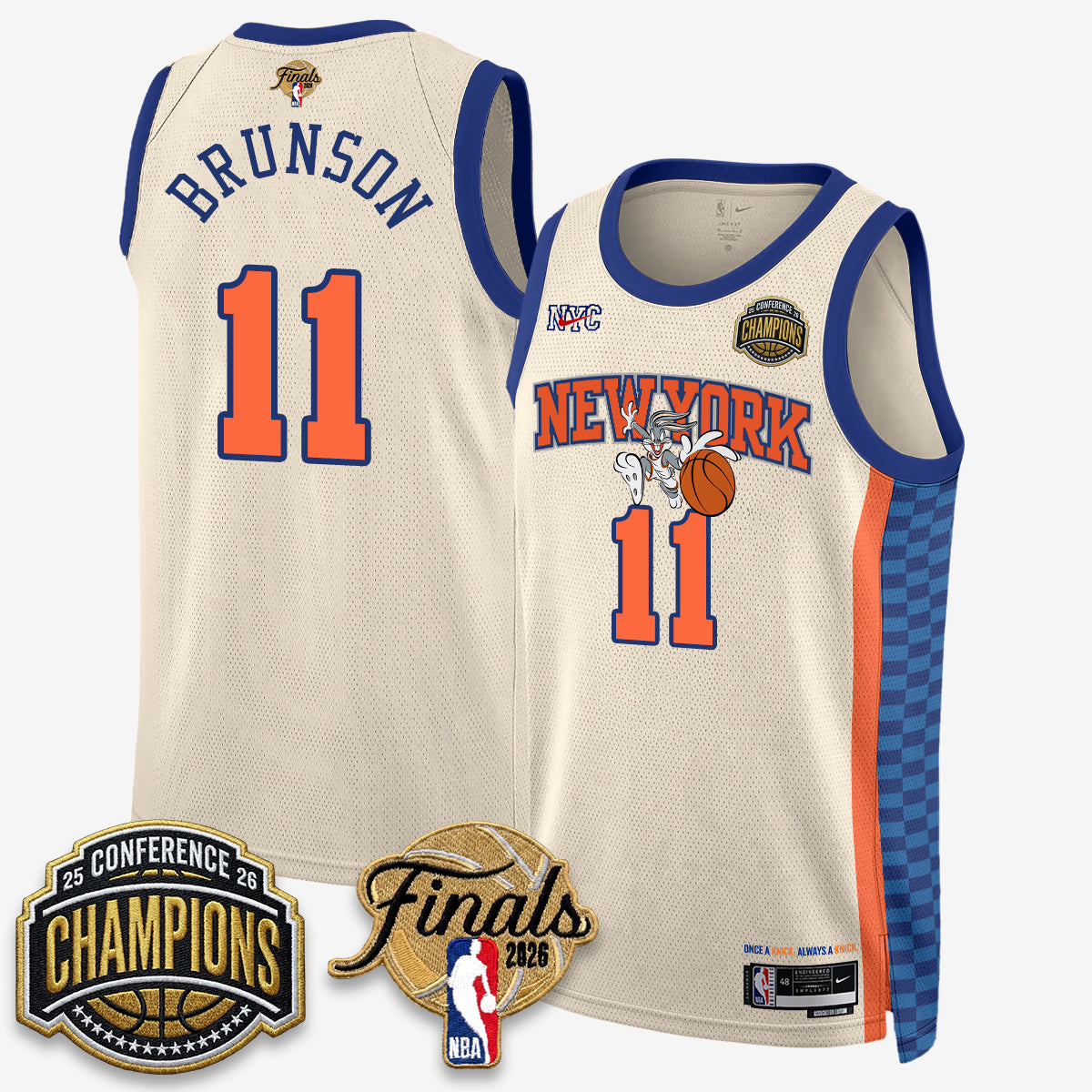 NYK 2026 Basketball  Eastern Conference Champions x Looney Tunes Vapor Jersey V2- Stitched