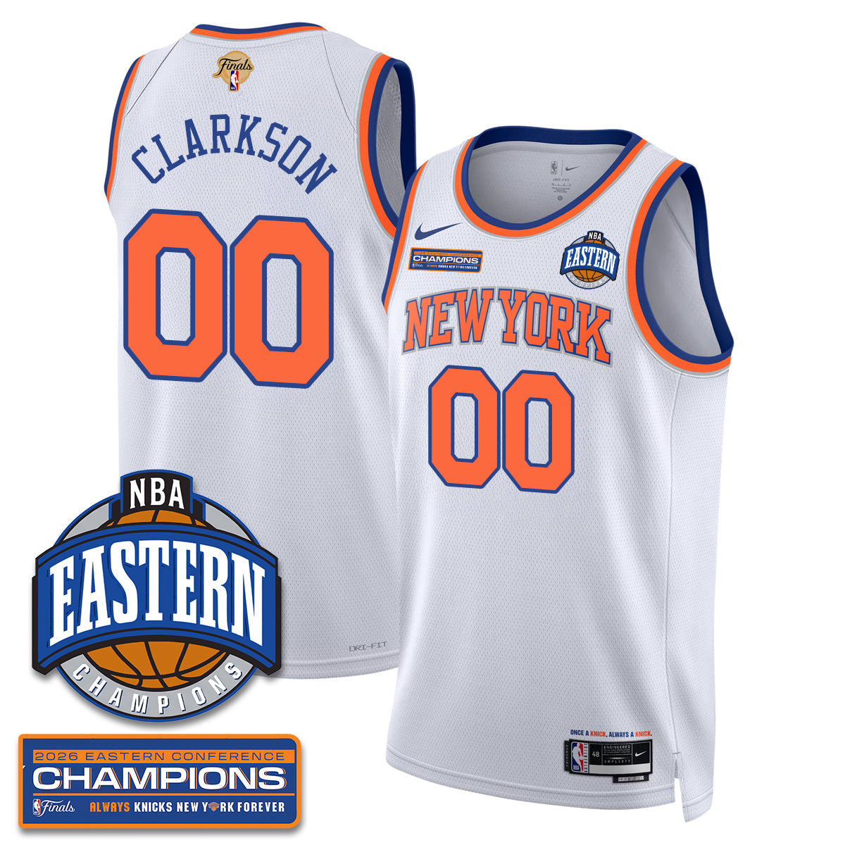 NYK 2026 Basketball  Eastern Conference Champions Vapor Jersey - Stitched