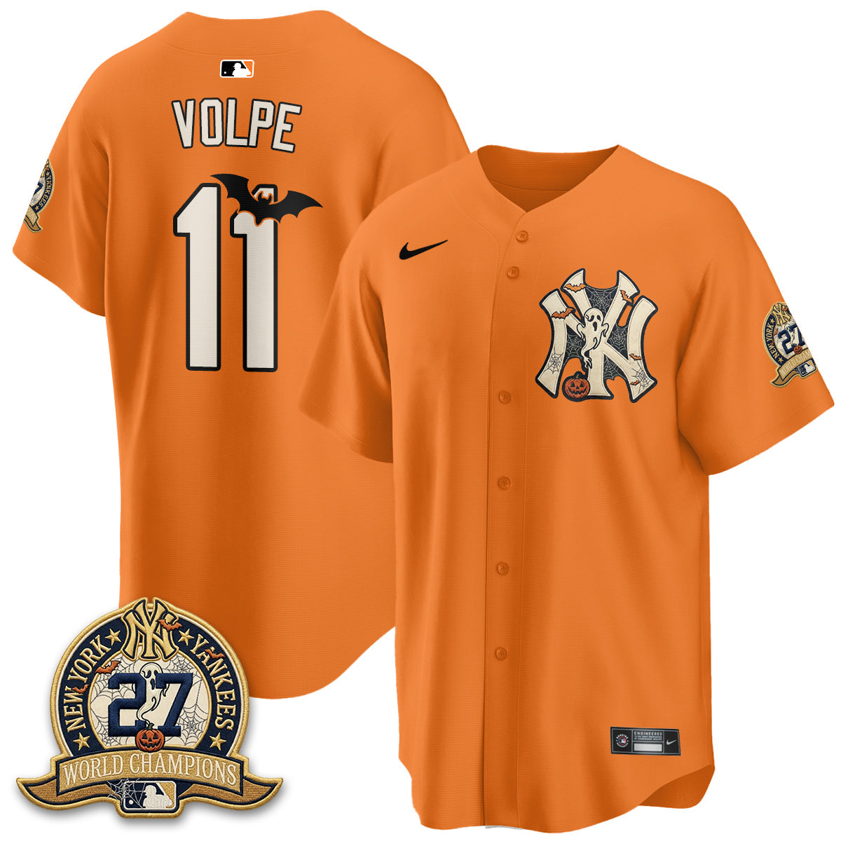 NYY Halloween 2026 Vapor Limited Jersey - Stitched