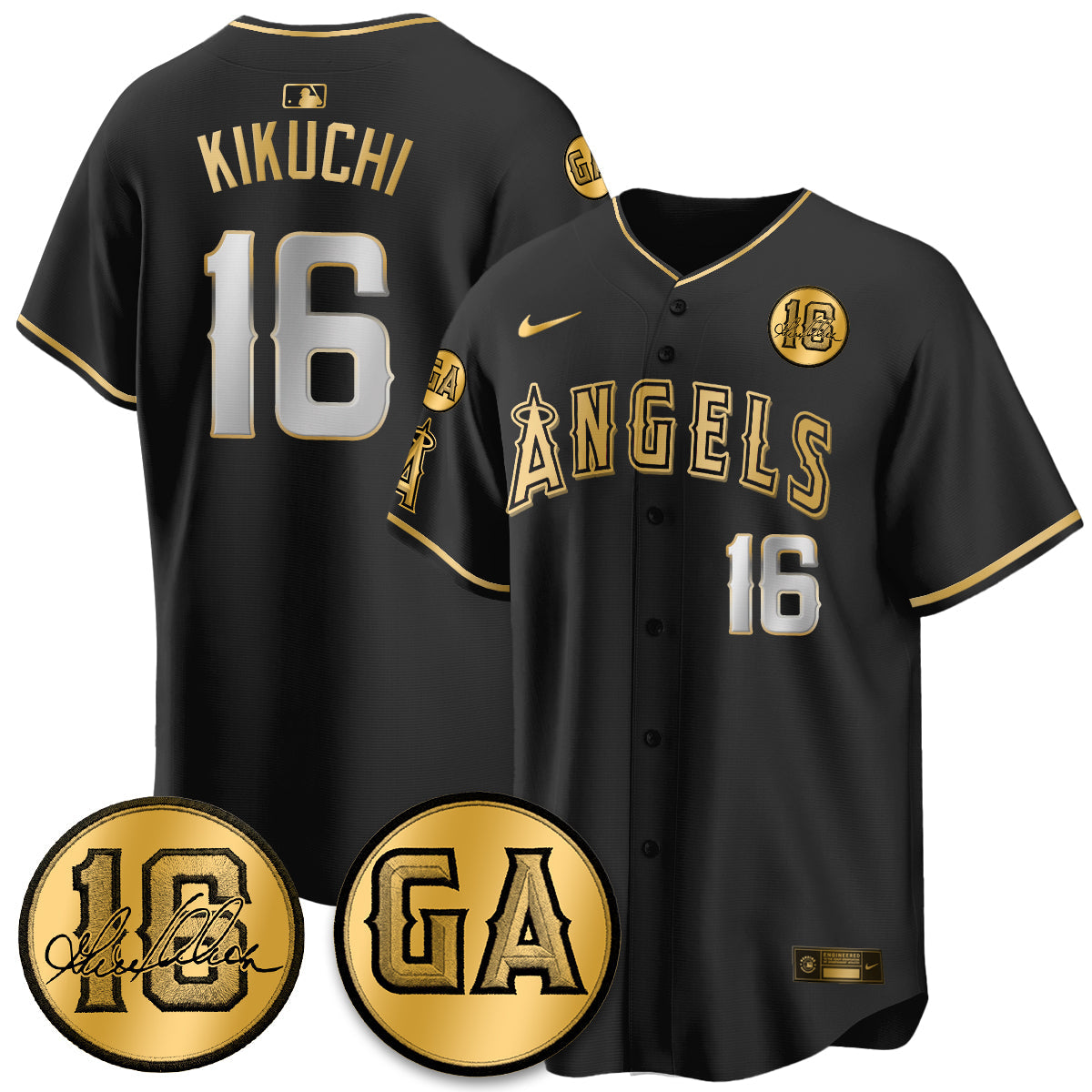 LAA Garret Anderson Tribute Patch Vapor Jersey - Stitched V2