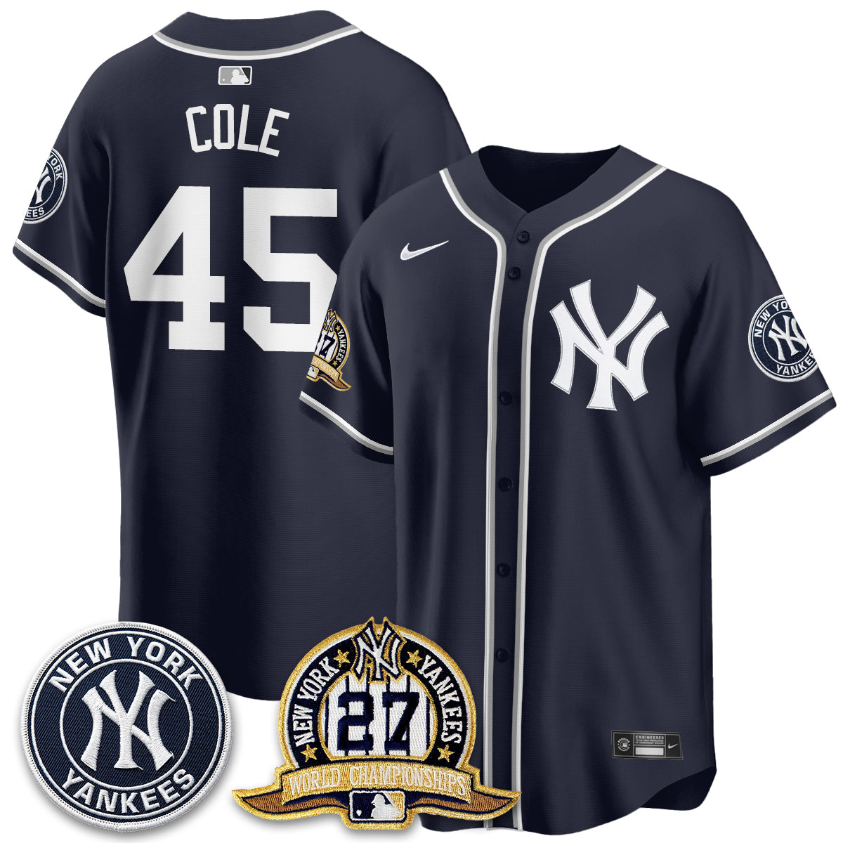 NYY 2026 Black Out Style Vapor Limited Jersey - Stitched