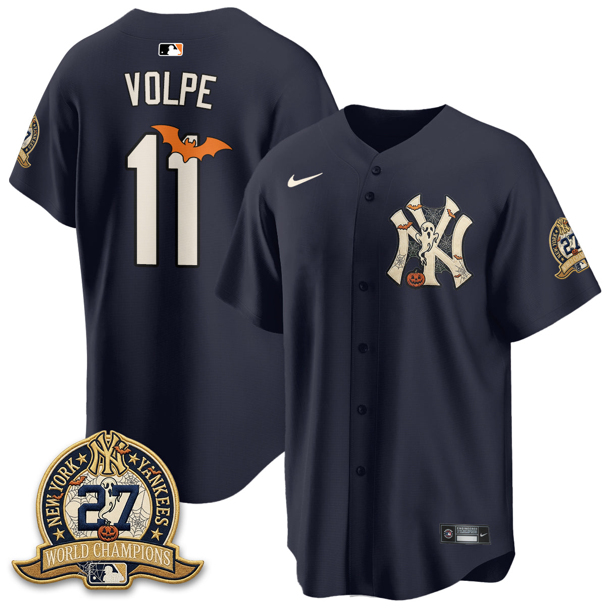 NYY Halloween 2026 Vapor Limited Jersey - Stitched