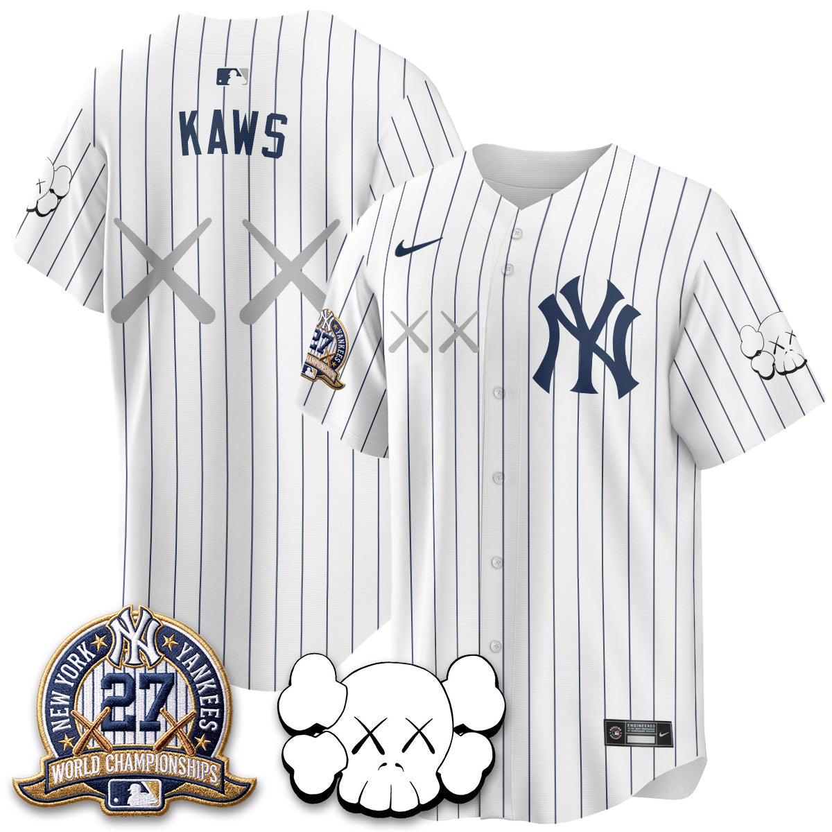 NYY x KAWS Edition Vapor Jersey - Stitched