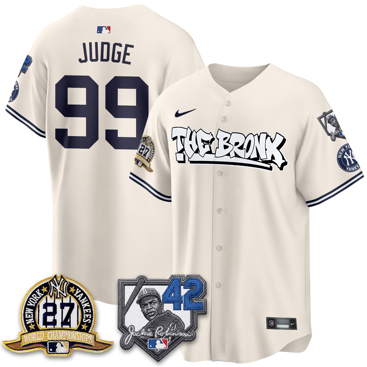 NYY The Bronx 2026 Jackie Robinson Day Vapor Limited Jersey - Stitched