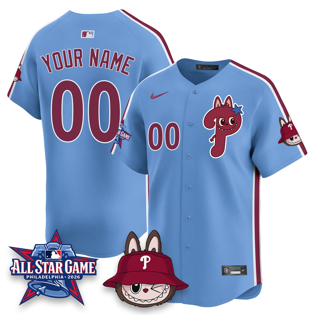 PHI Fanged Rabbit Doll Vapor Limited Custom Jersey - Stitched