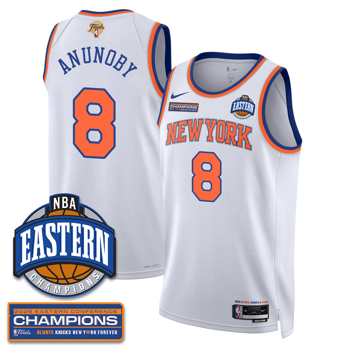 NYK 2026 Basketball  Eastern Conference Champions Vapor Jersey - Stitched