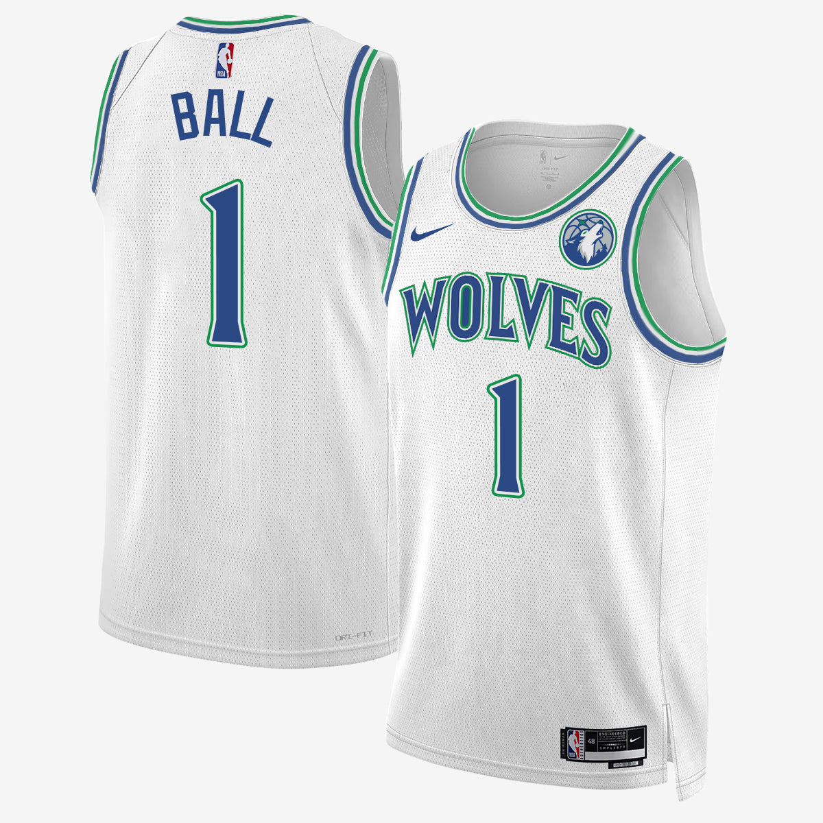 MIN #1 of Minnesota LaMelo Ball Jersey - Stitched