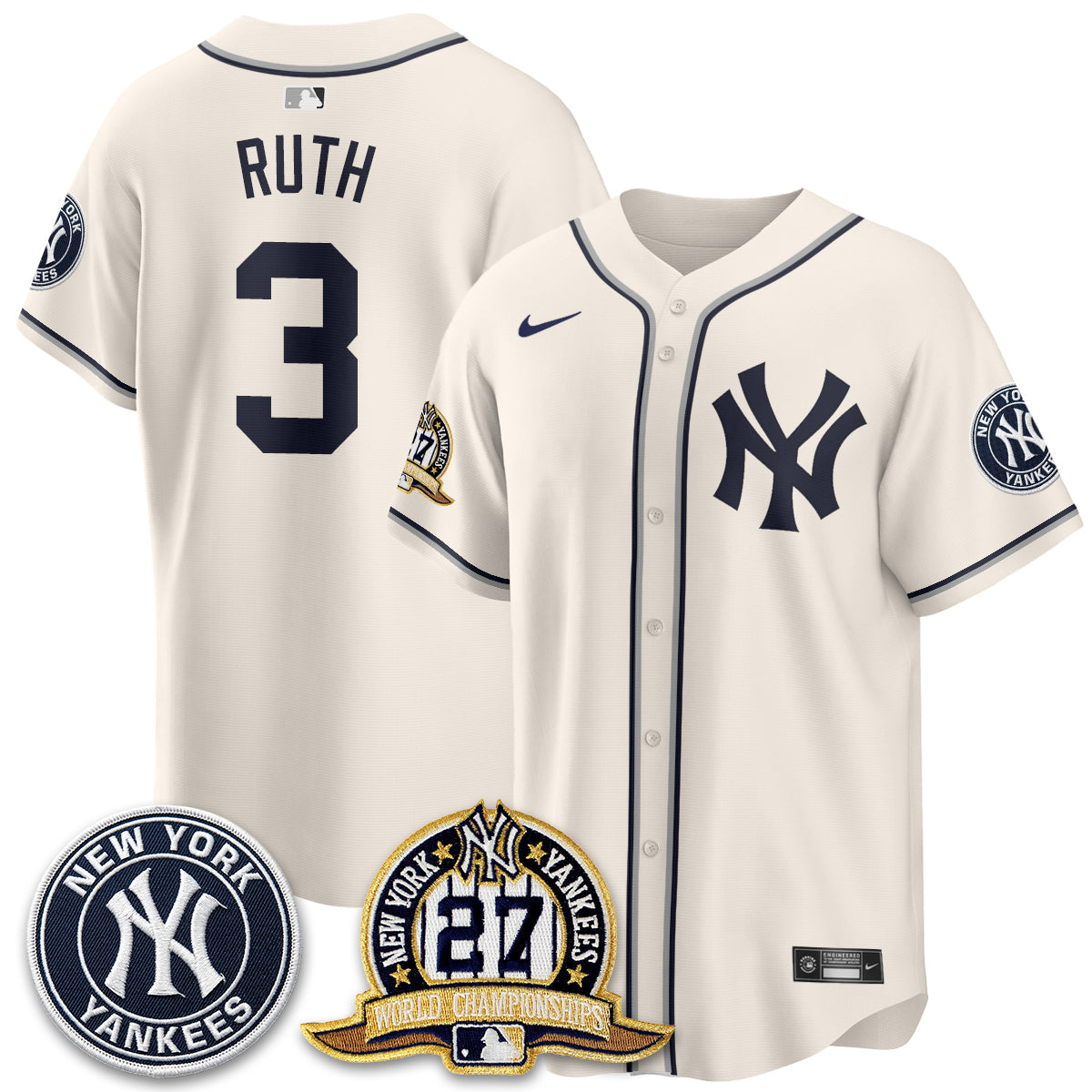 NYY 2026 Black Out Style Vapor Limited Jersey - Stitched