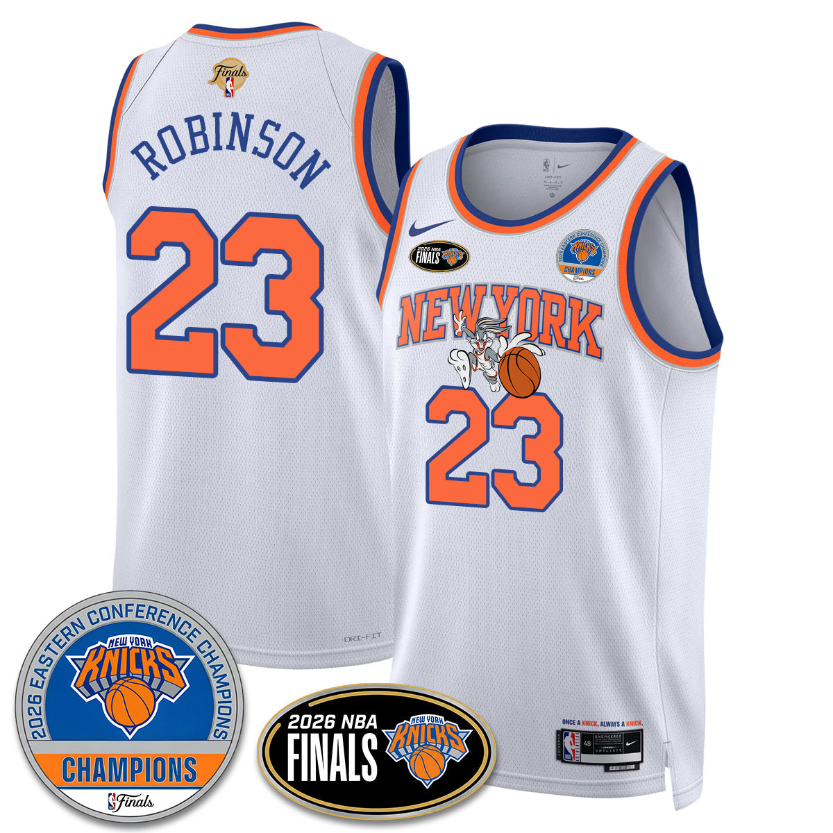 NYK 2026 Basketball  Eastern Conference Champions x Bunny Vapor Jersey - Stitched