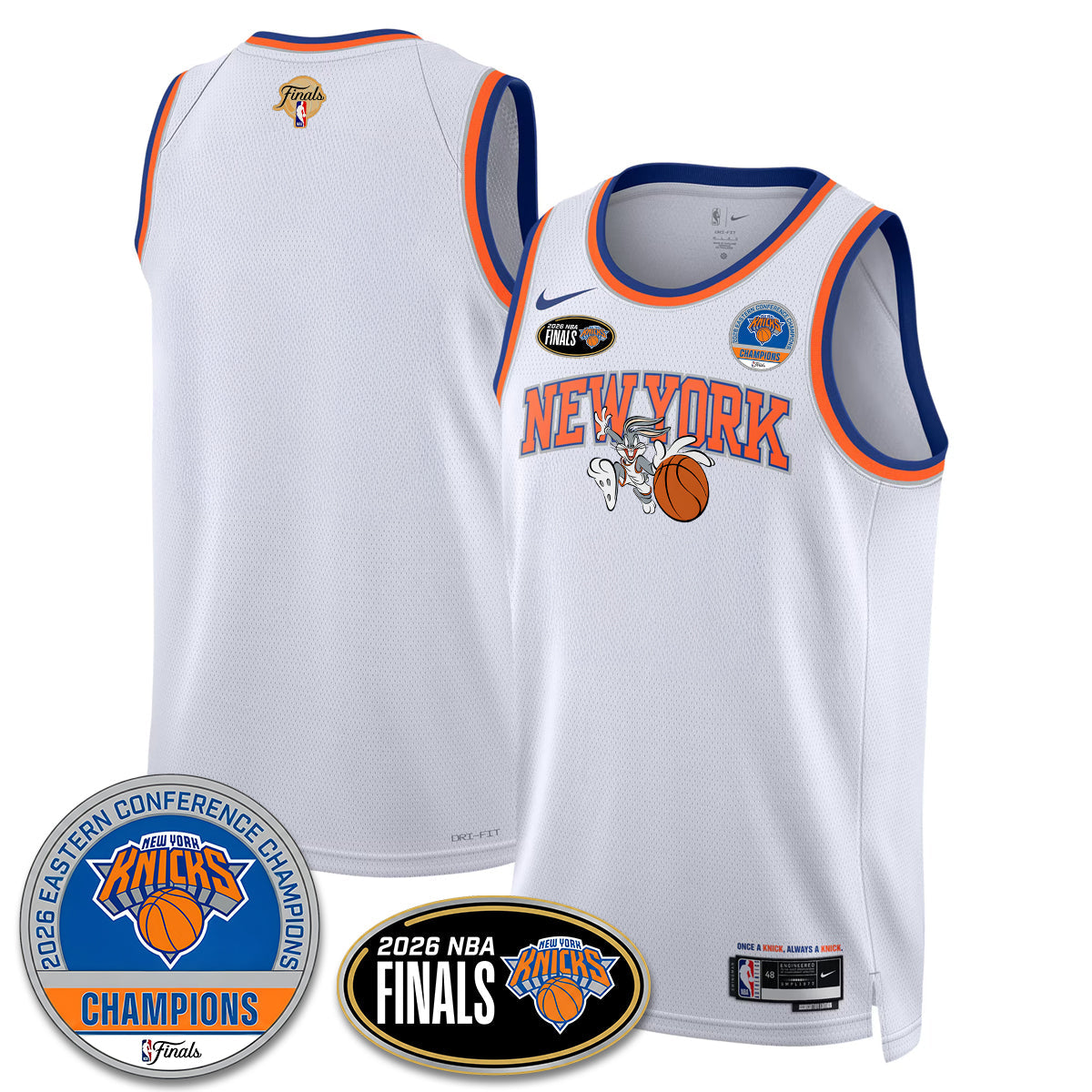 NYK 2026 Basketball  Eastern Conference Champions x Bunny Vapor Jersey - Stitched