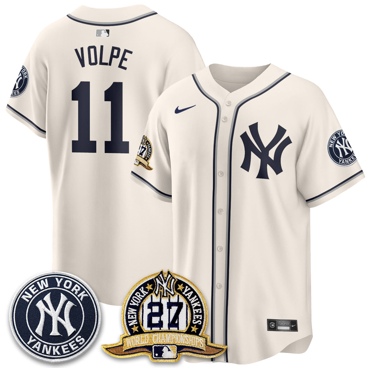 NYY 2026 Black Out Style Vapor Limited Jersey - Stitched