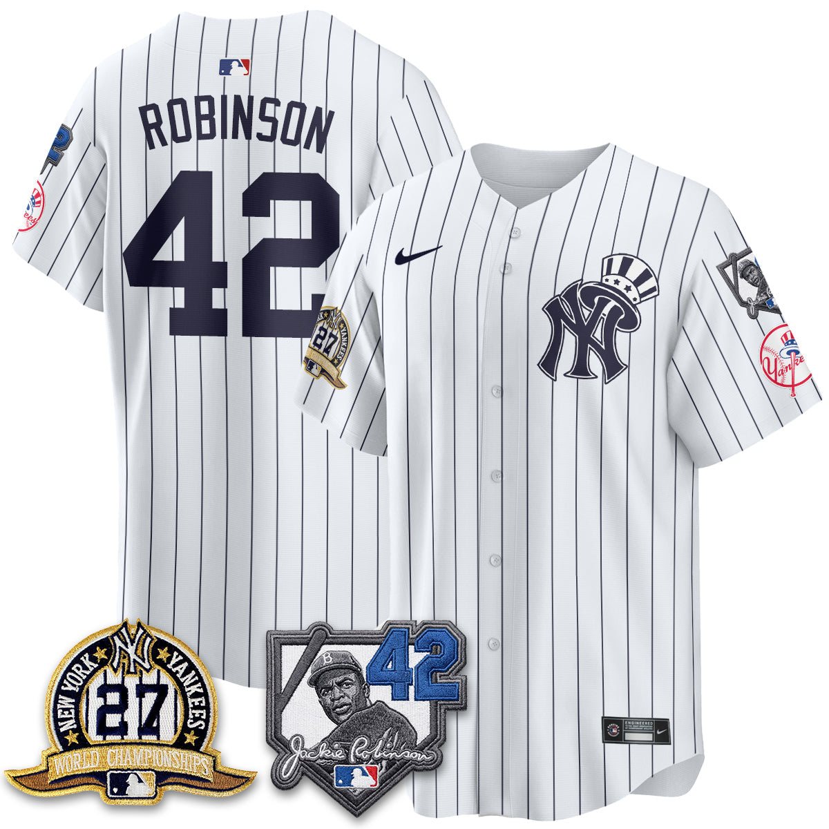 NYY 2026 Jackie Robinson Day Vapor Limited Gold Edition Jersey - Stitched - V2
