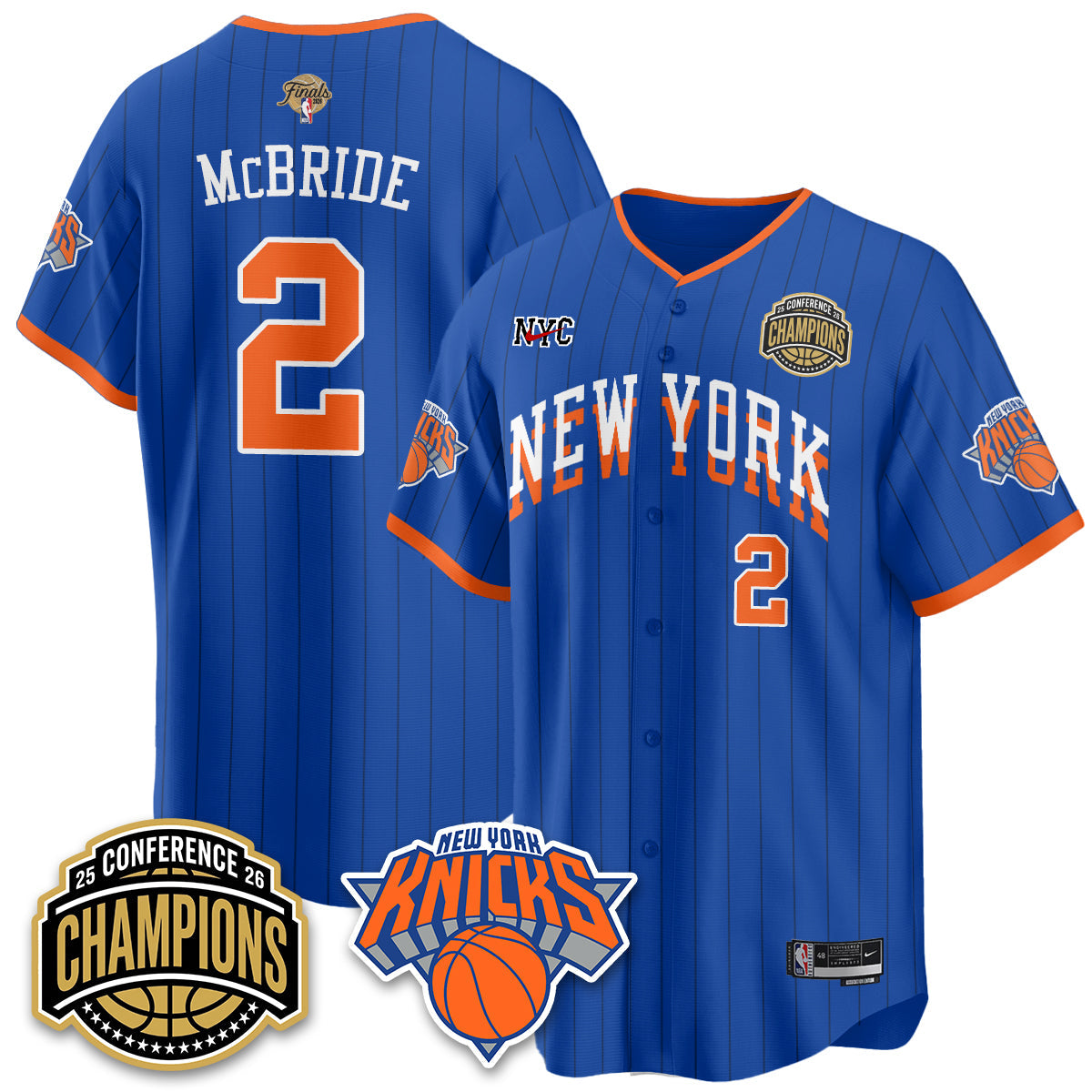 NYK 2026 Basketball  Finals Vapor City Edition Jersey V2- Stitched