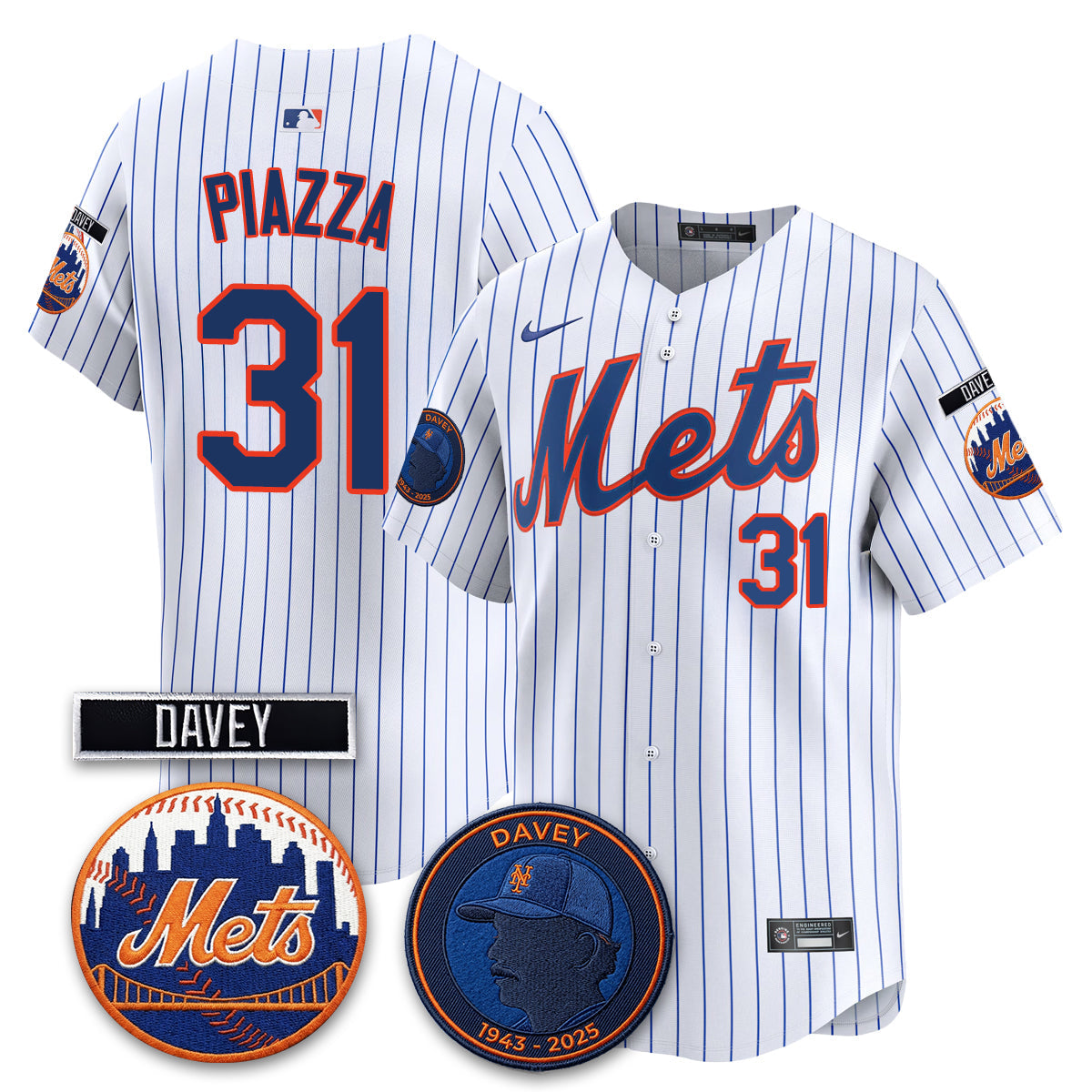 NYM 2026 Davey Johnson In Memoriam Vapor Limited Jersey - Stitched